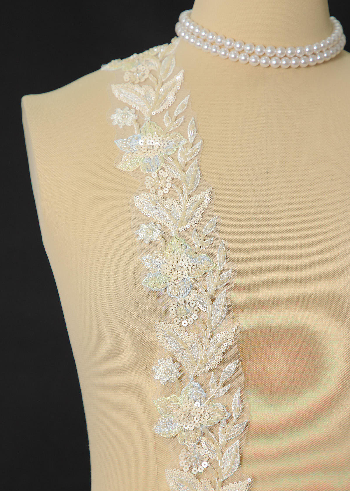 Yanzi lace bead trim (YZM168)