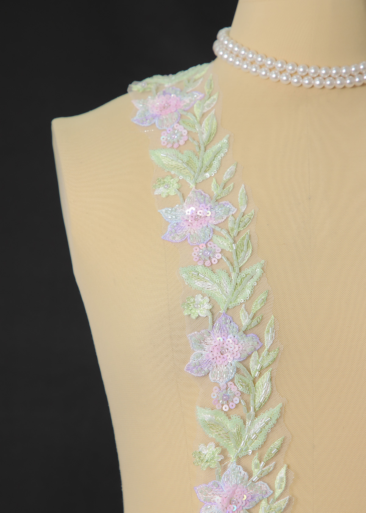 Yanzi lace bead trim (YZM168)