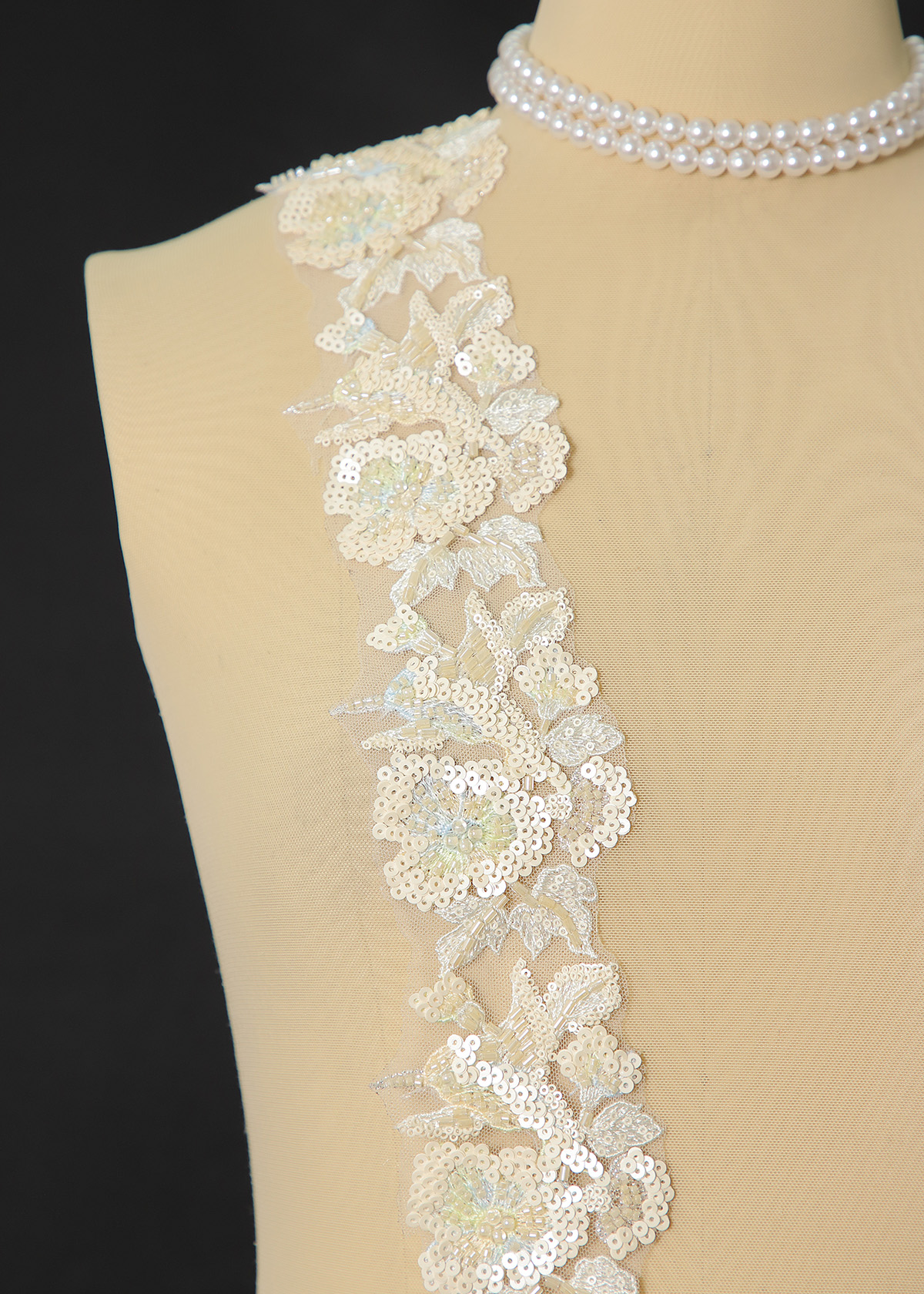 Yanzi lace bead trim (YZM166)