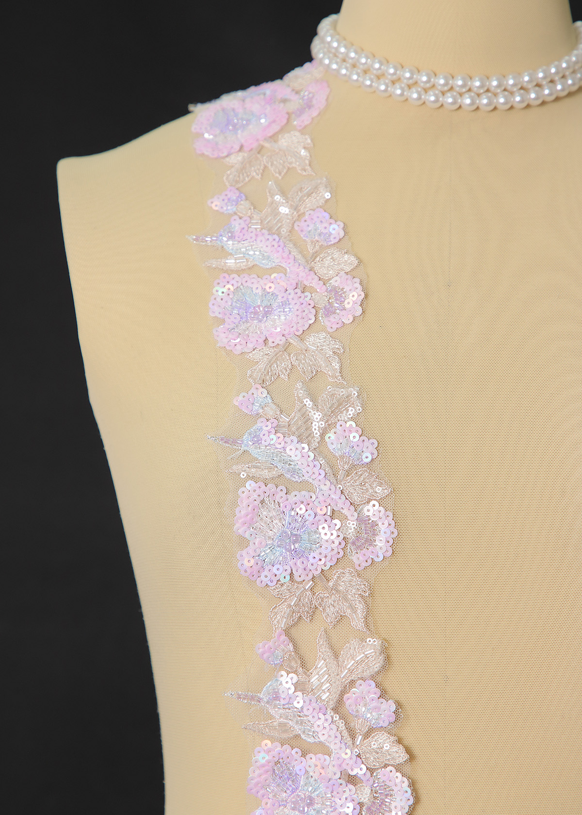 Yanzi lace bead trim (YZM166)
