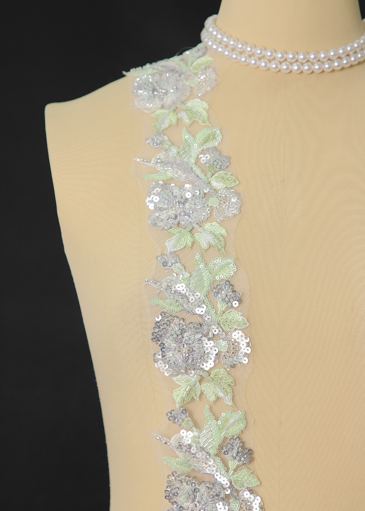 Yanzi lace bead trim (YZM166)