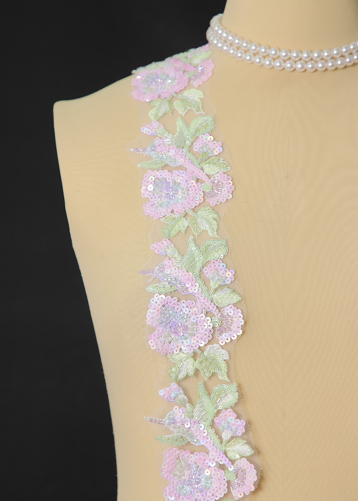 Yanzi lace bead trim (YZM166)