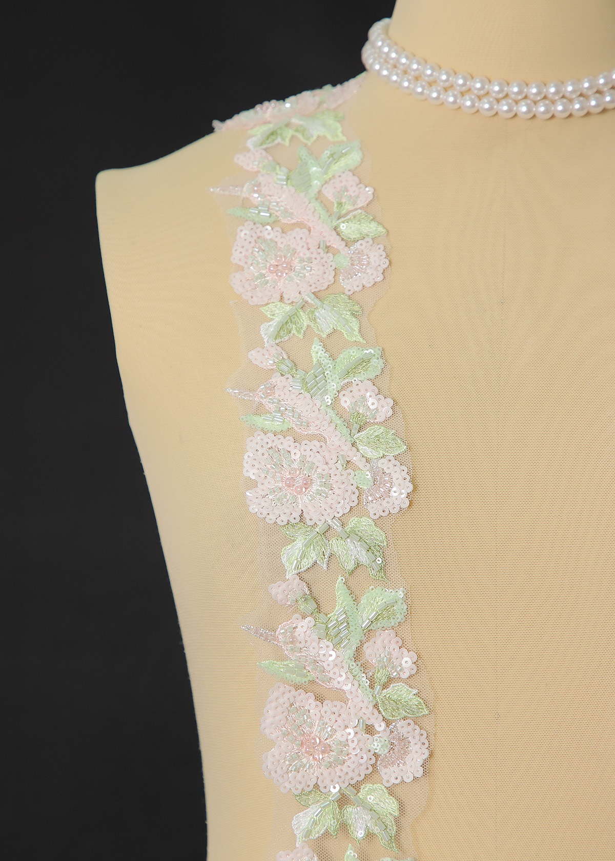 Yanzi lace bead trim (YZM166)