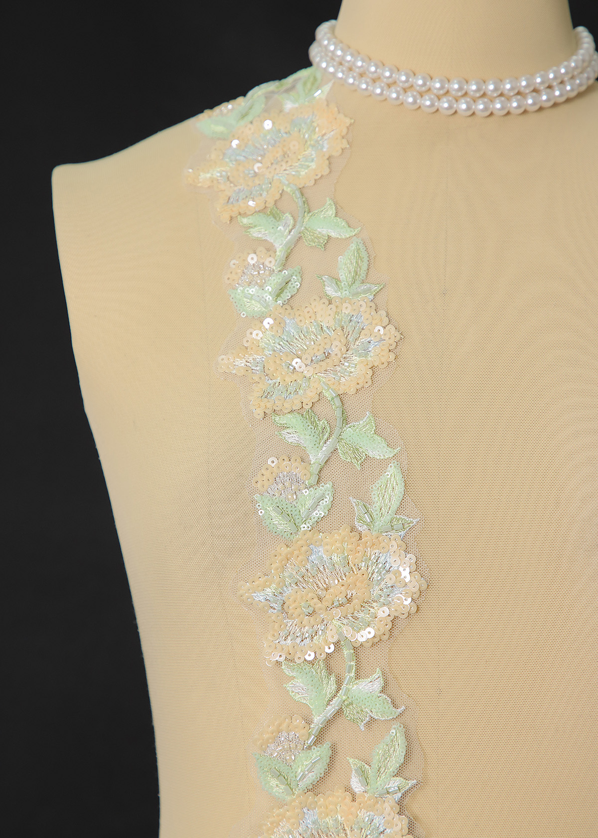 Yanzi lace bead trim (YZM170)