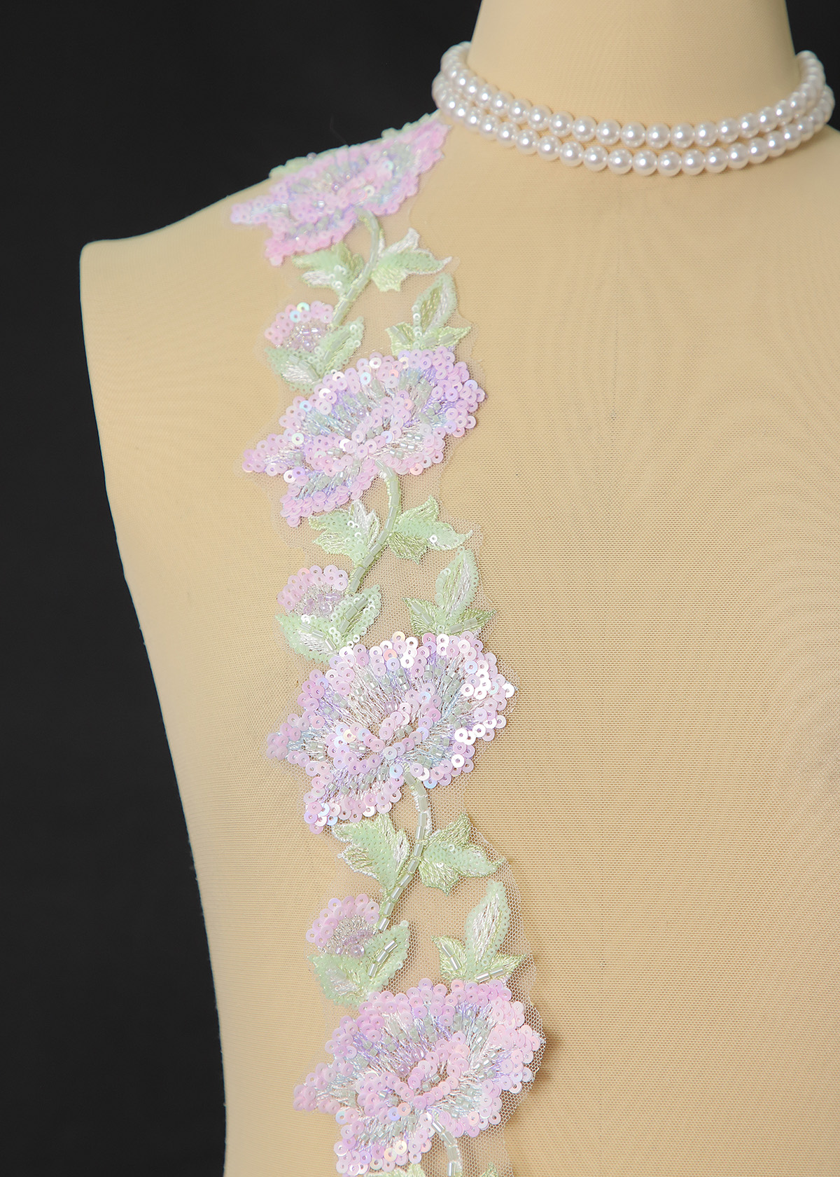 Yanzi lace bead trim (YZM170)
