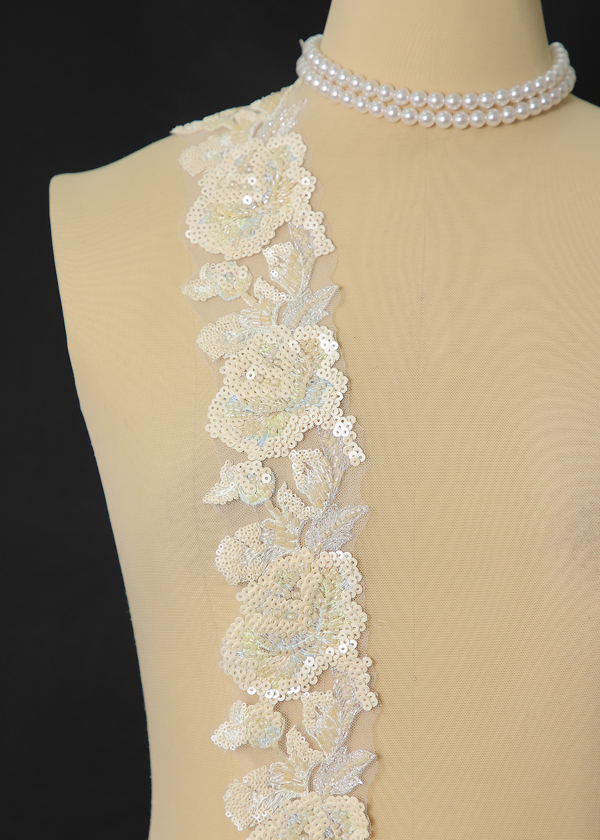 Yanzi lace bead trim (YZM163)