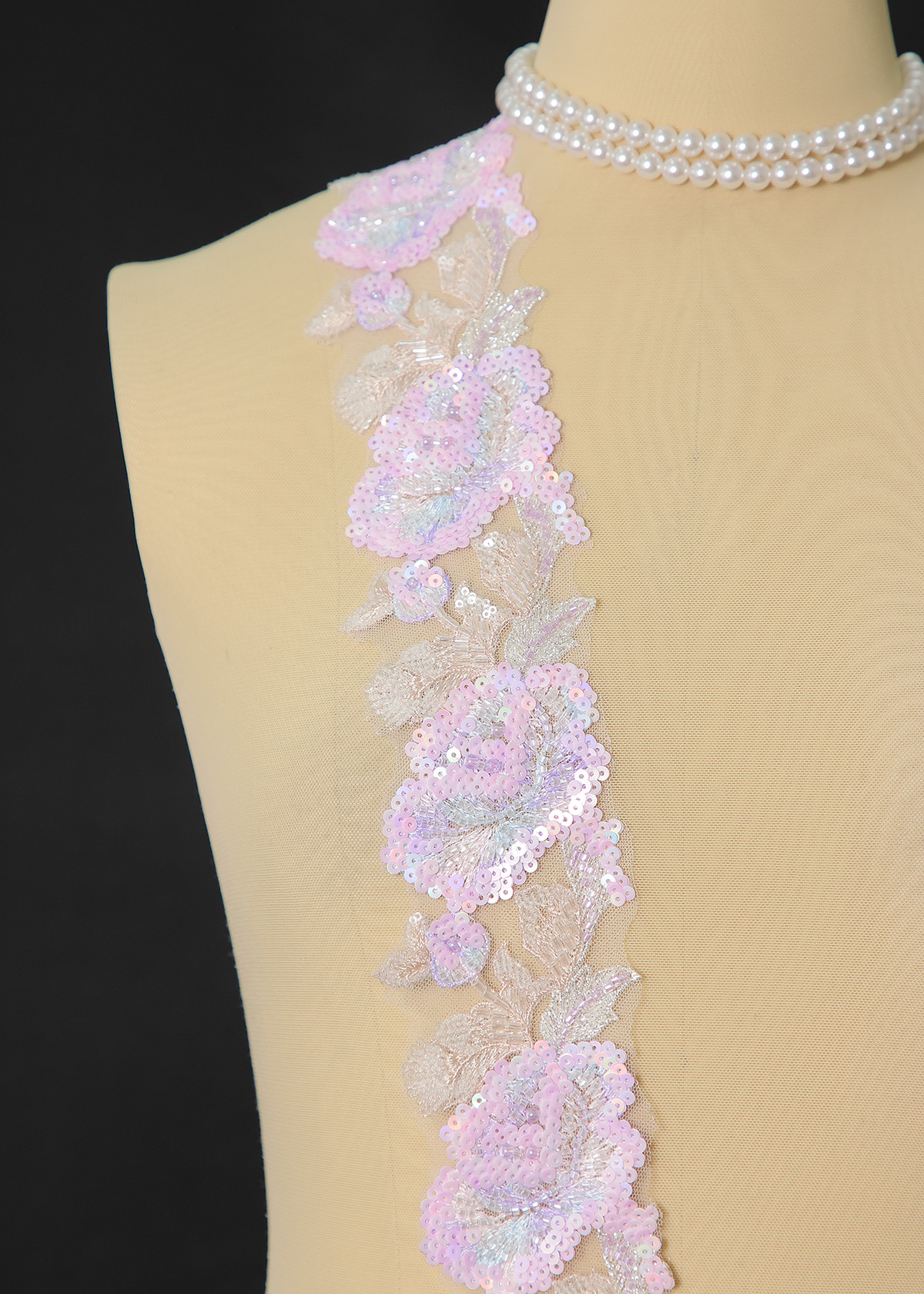 Yanzi lace bead trim (YZM163)