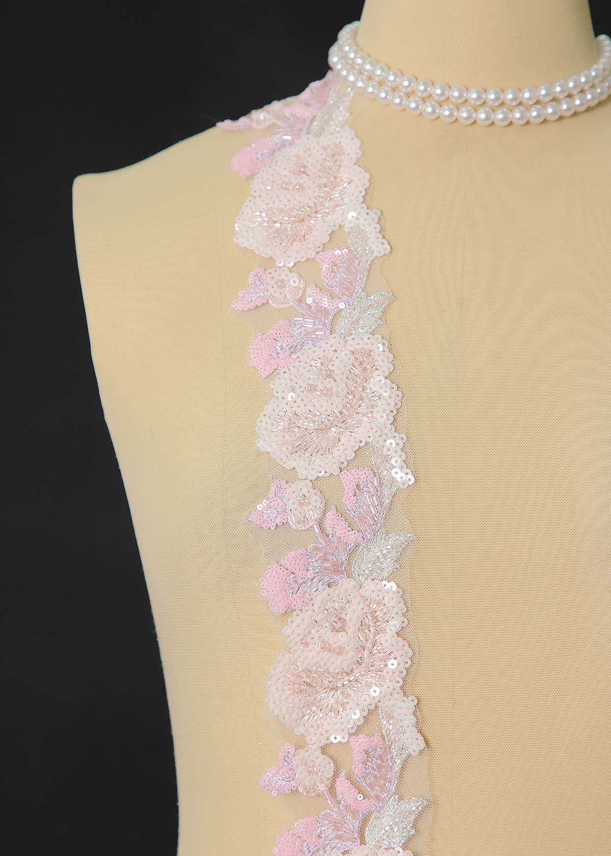 Yanzi lace bead trim (YZM163)