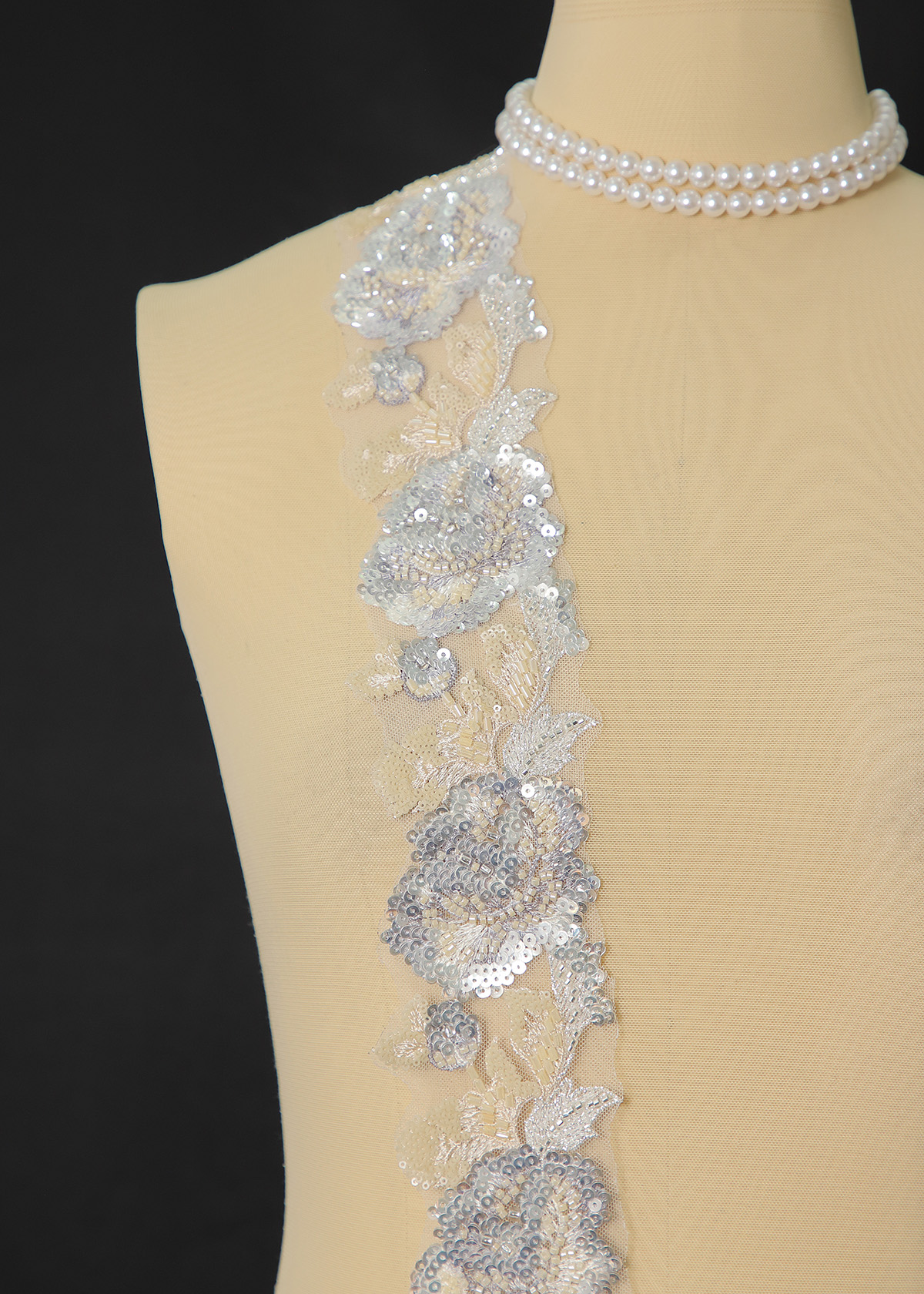 Yanzi lace bead trim (YZM163)