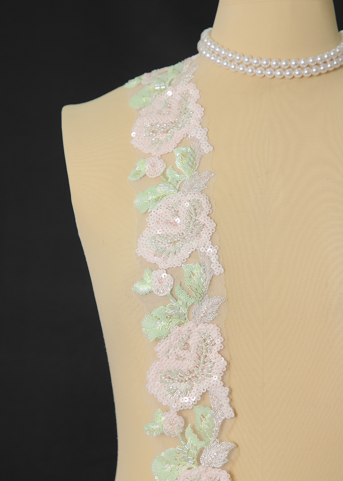 Yanzi lace bead trim (YZM163)