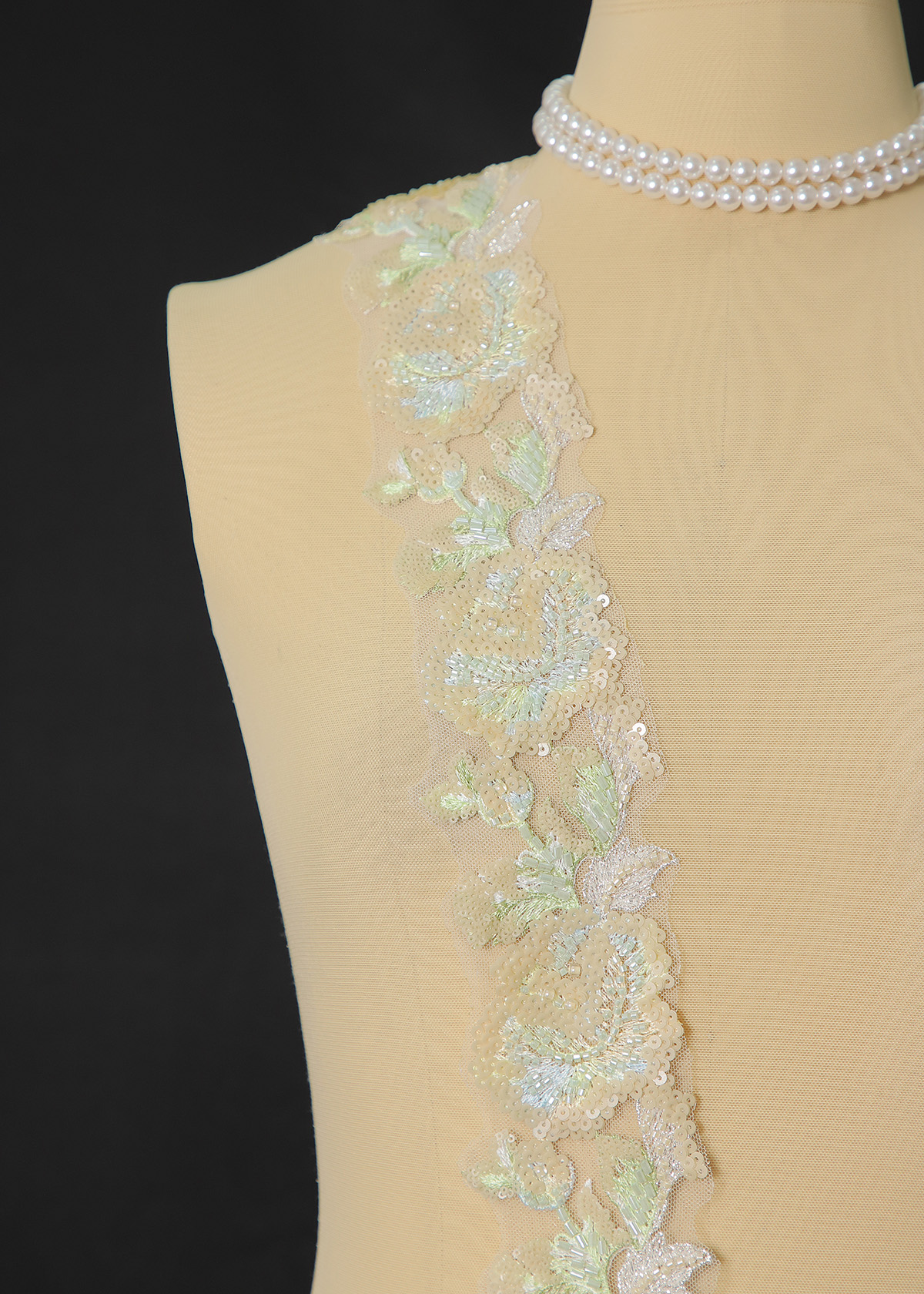 Yanzi lace bead trim (YZM163)