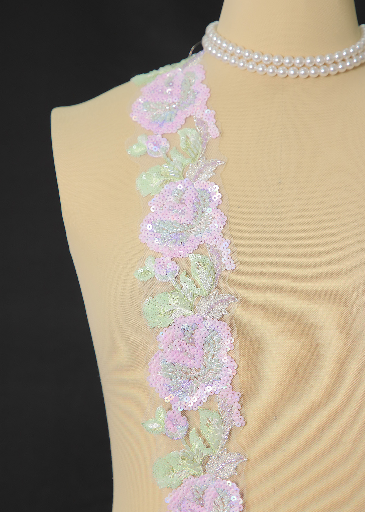Yanzi lace bead trim (YZM163)