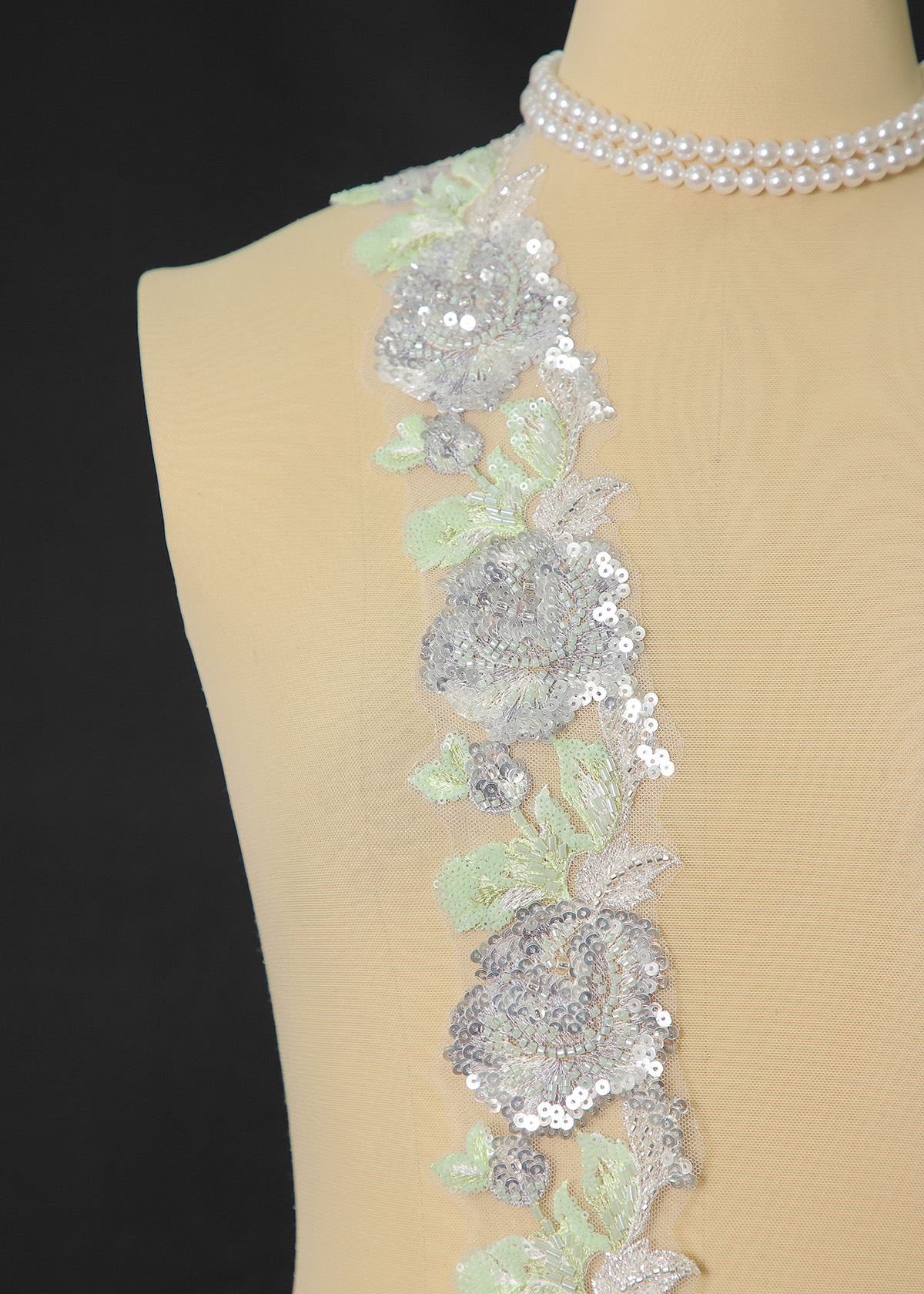 Yanzi lace bead trim (YZM163)