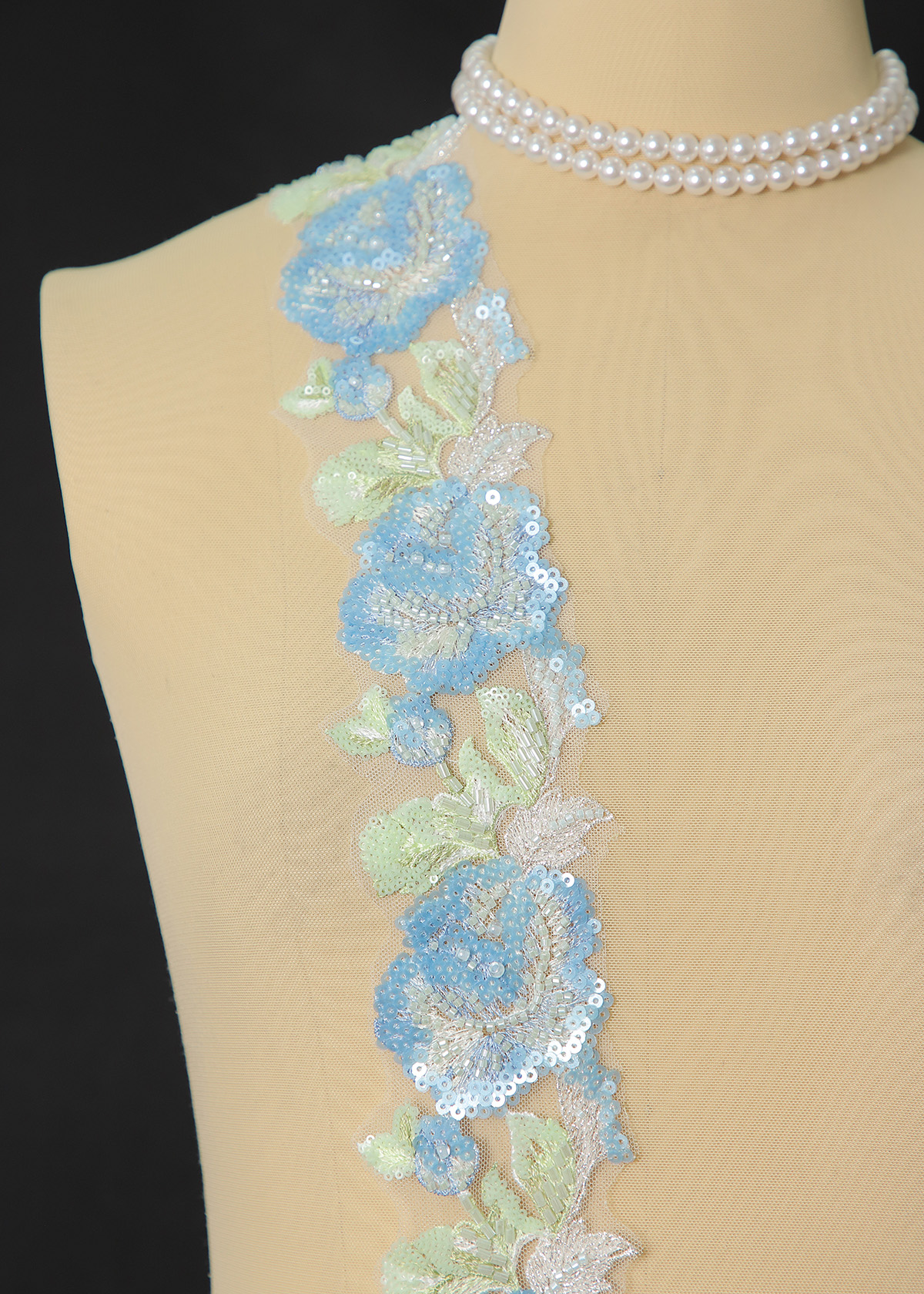 Yanzi lace bead trim (YZM163)