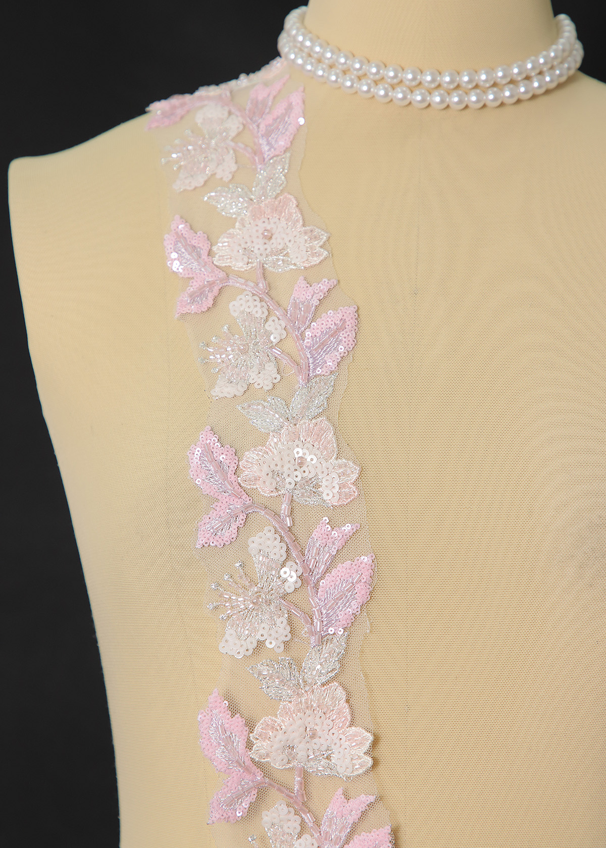 Yanzi lace bead trim (YZM164)