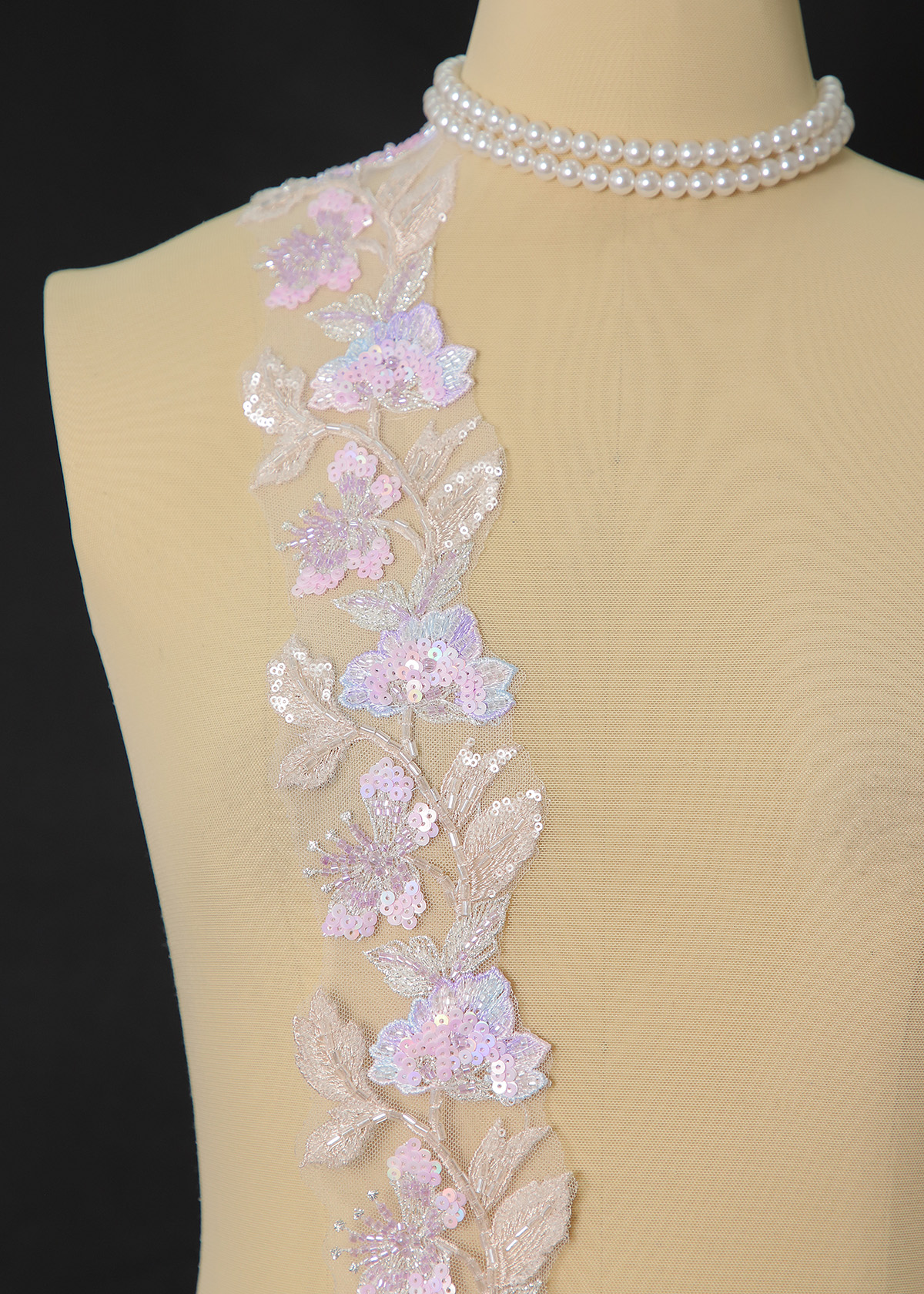 Yanzi lace bead trim (YZM164)