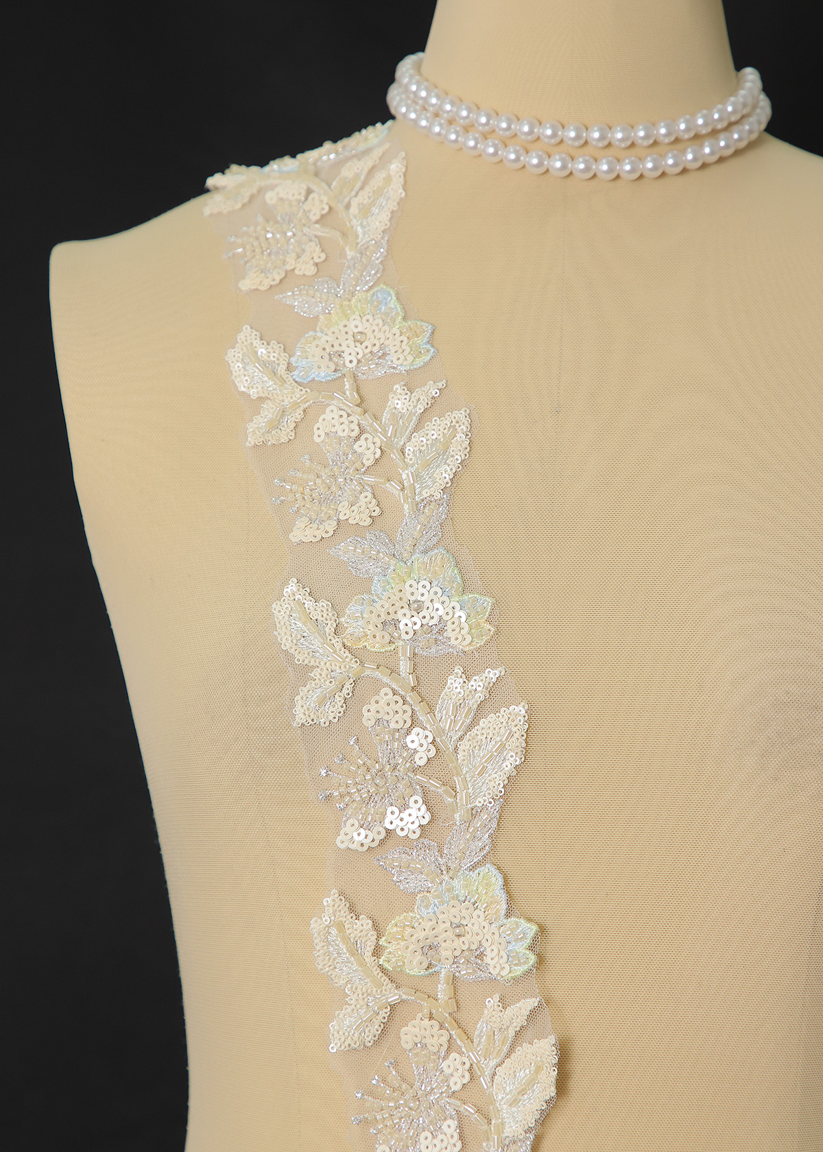 Yanzi lace bead trim (YZM164)