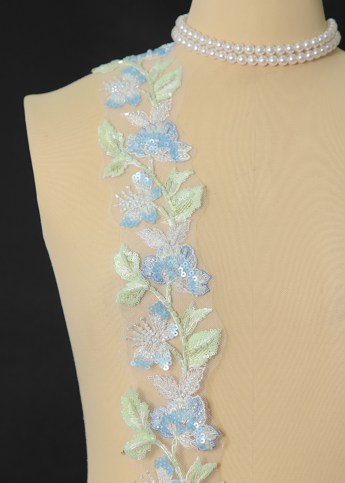 Yanzi lace bead trim (YZM164)