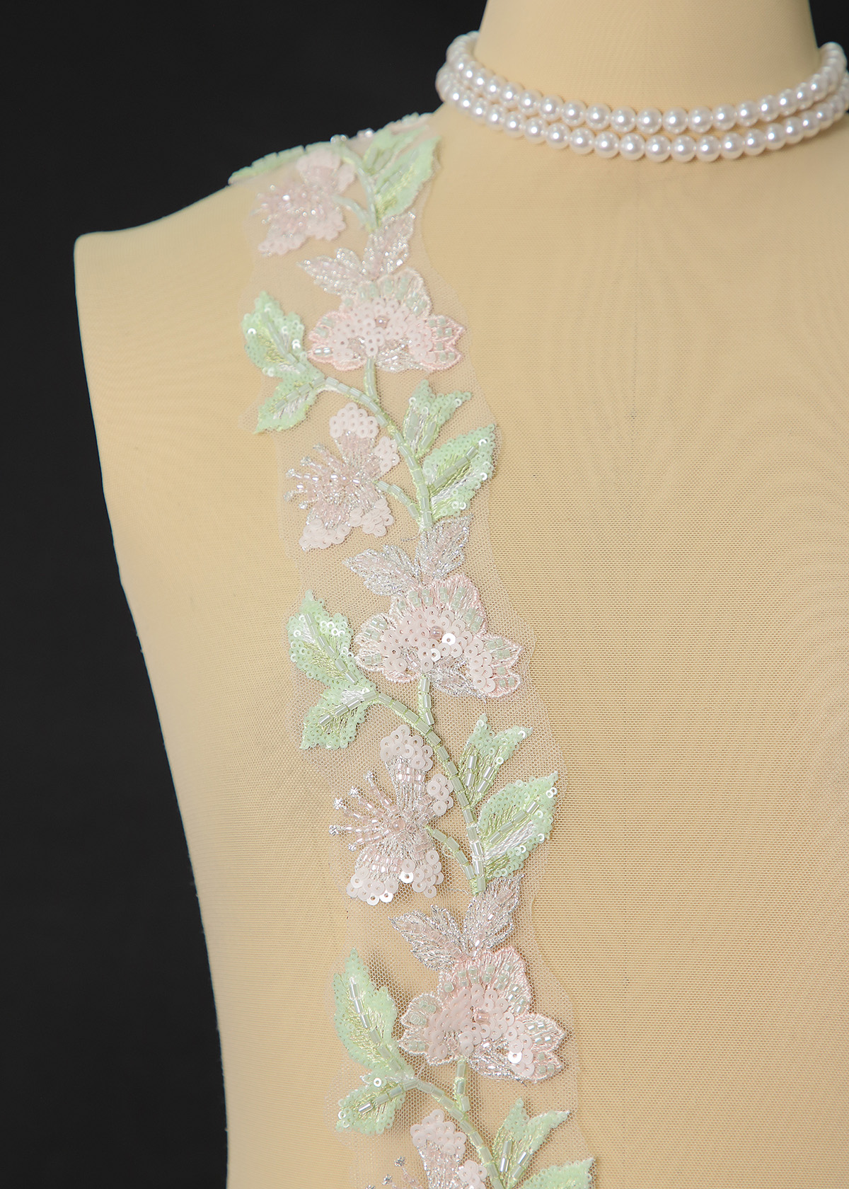 Yanzi lace bead trim (YZM164)