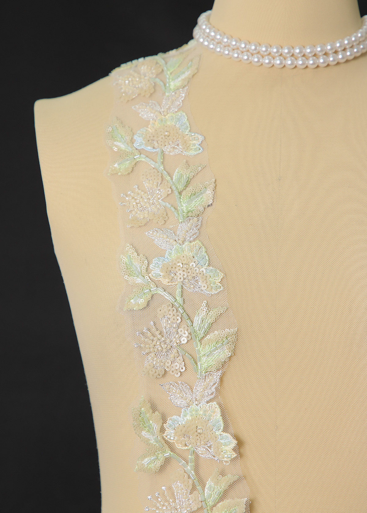 Yanzi lace bead trim (YZM164)