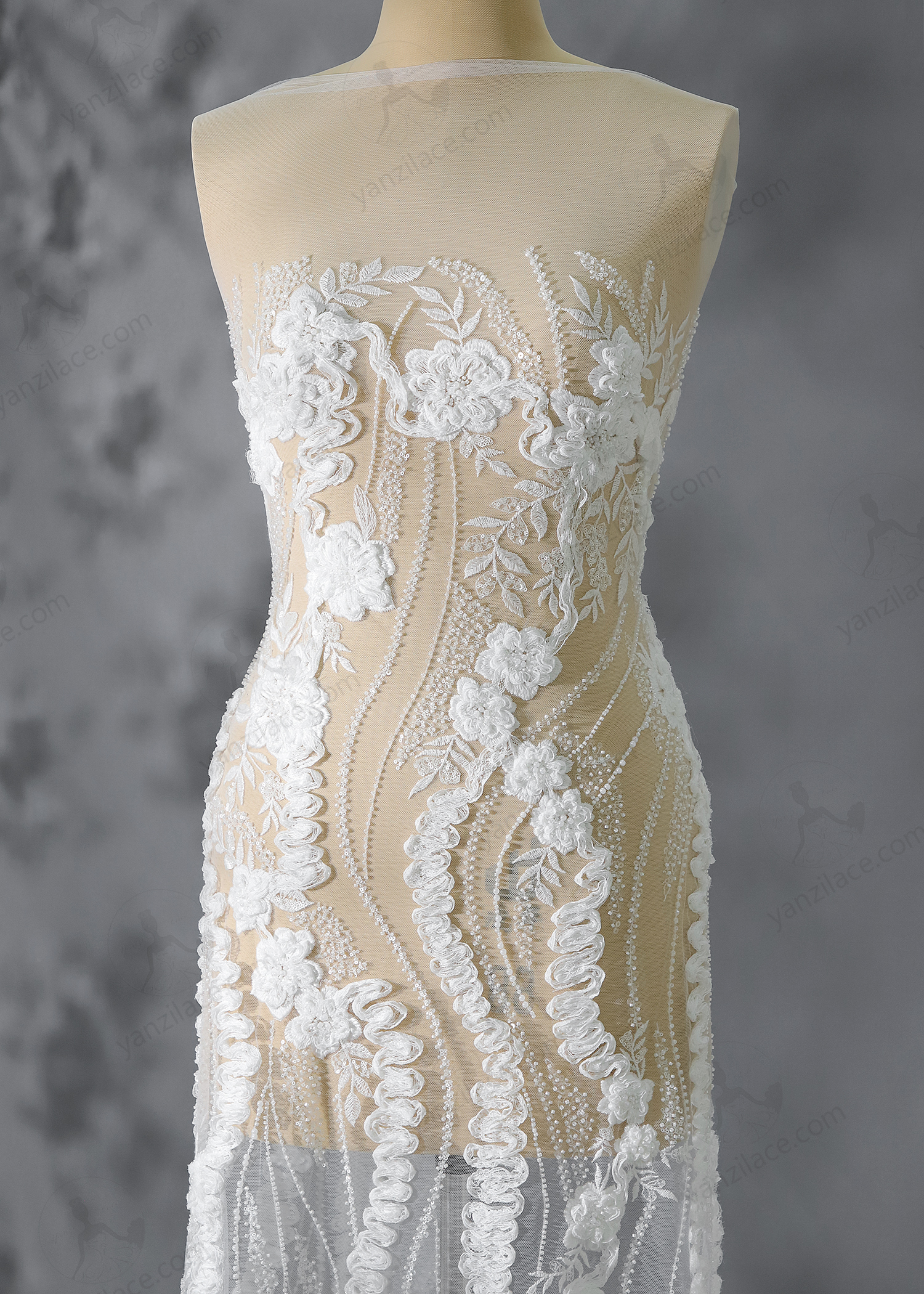 Yanzi Ribbon Embroidery Lace (YZP009)