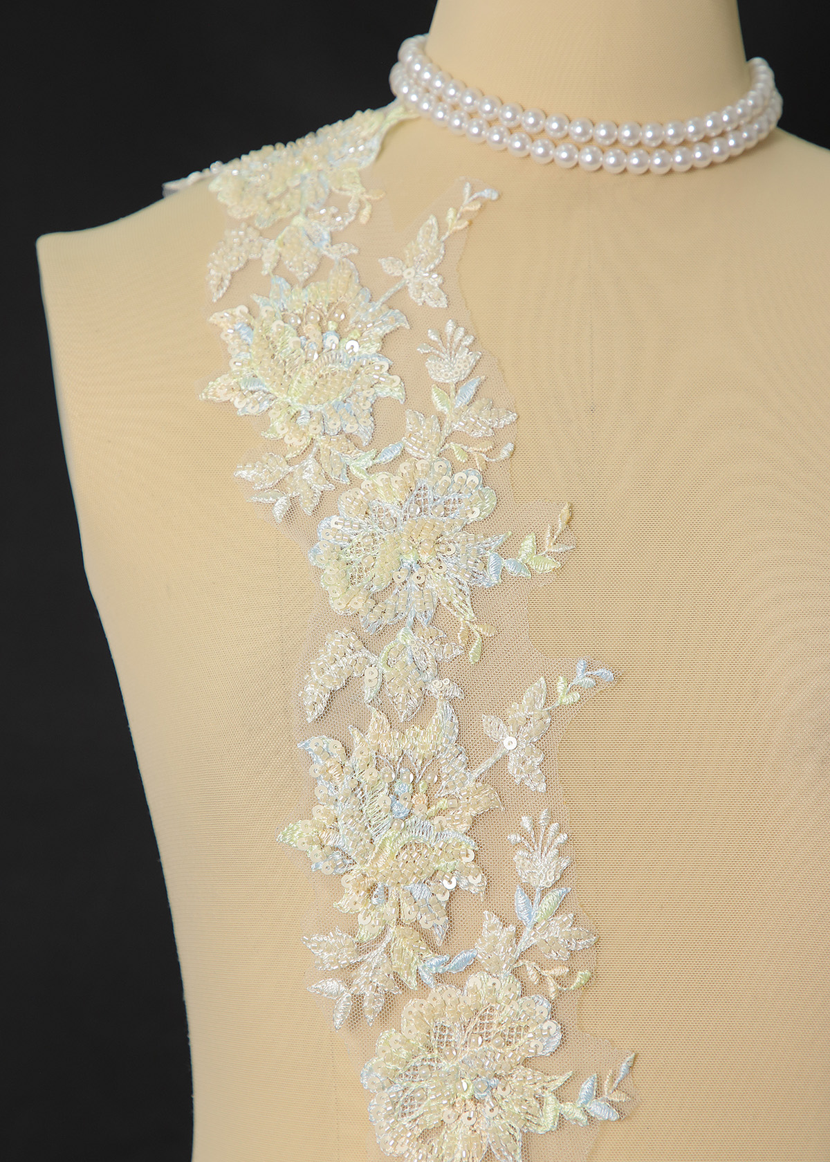 Yanzi lace bead trim (YZM175)