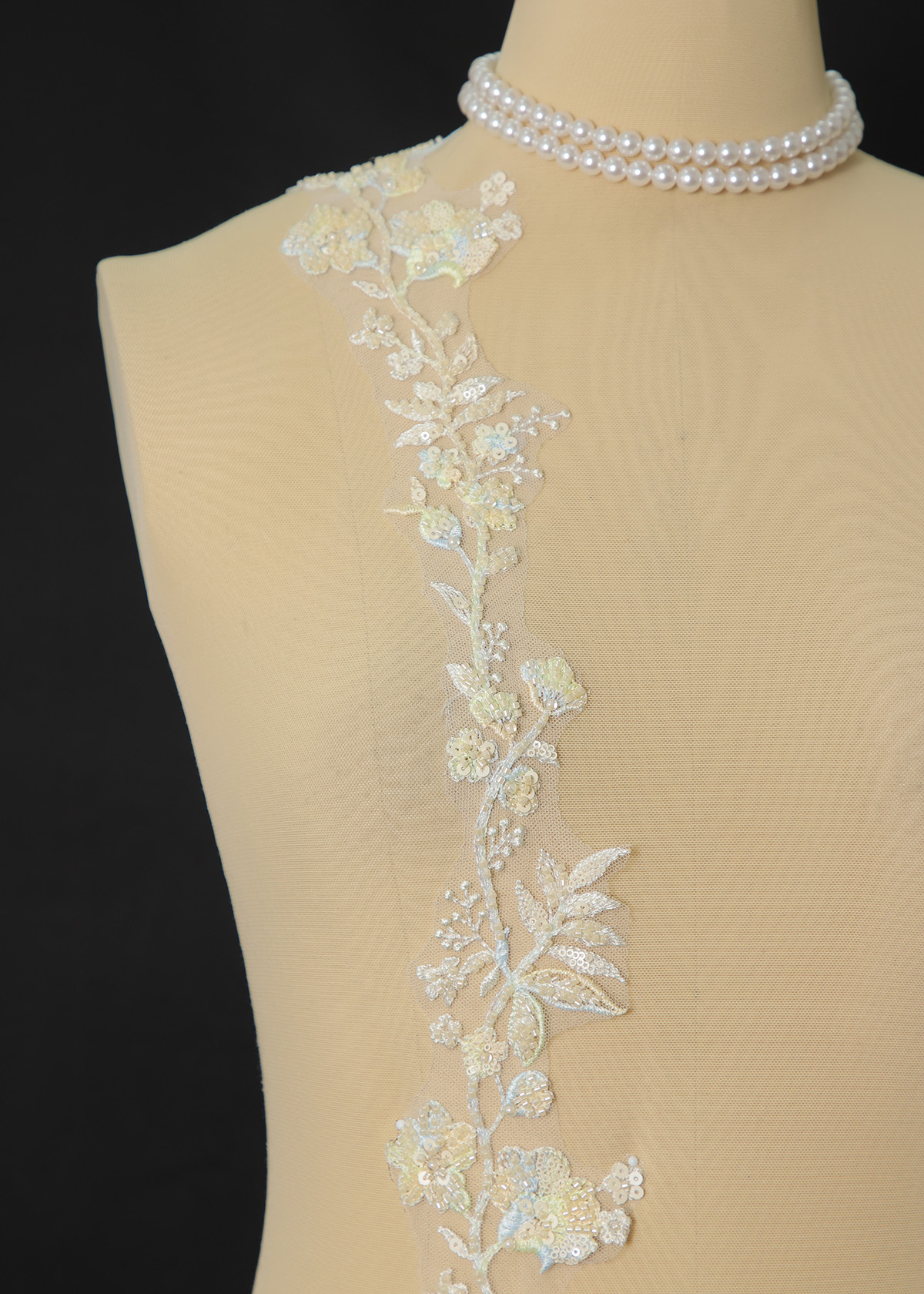 Yanzi lace bead trim (YZM179)