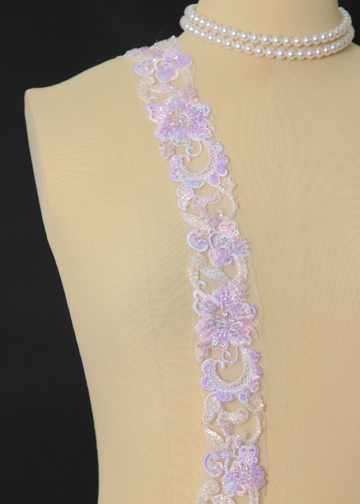 [Copy]Yanzi lace bead trim (YZM181)