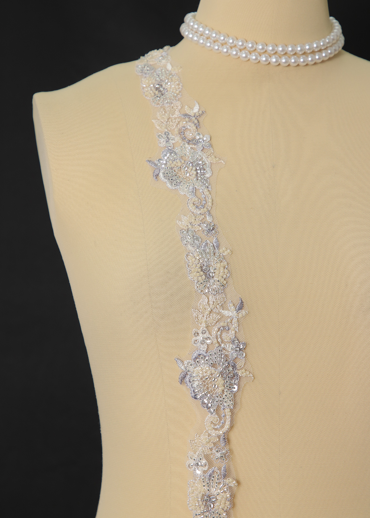 Yanzi lace bead trim (YZM183)