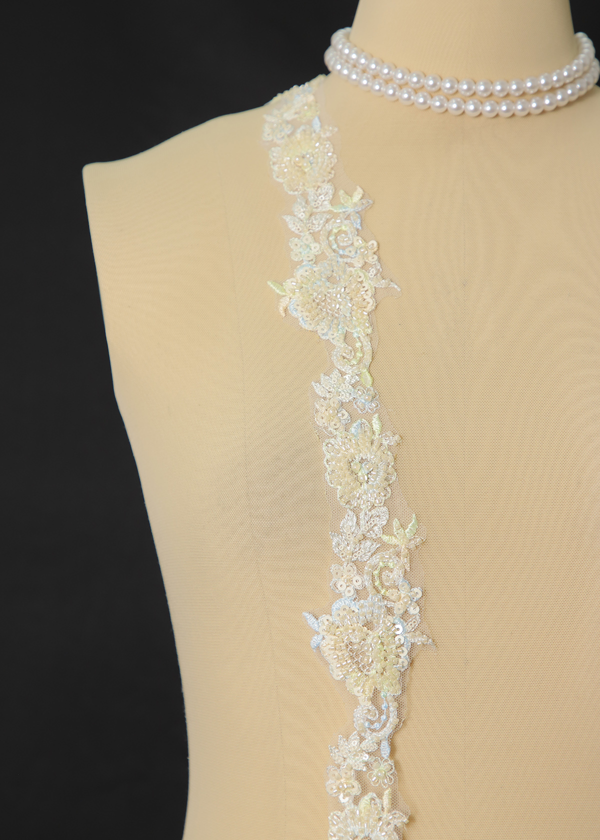 Yanzi lace bead trim (YZM183)