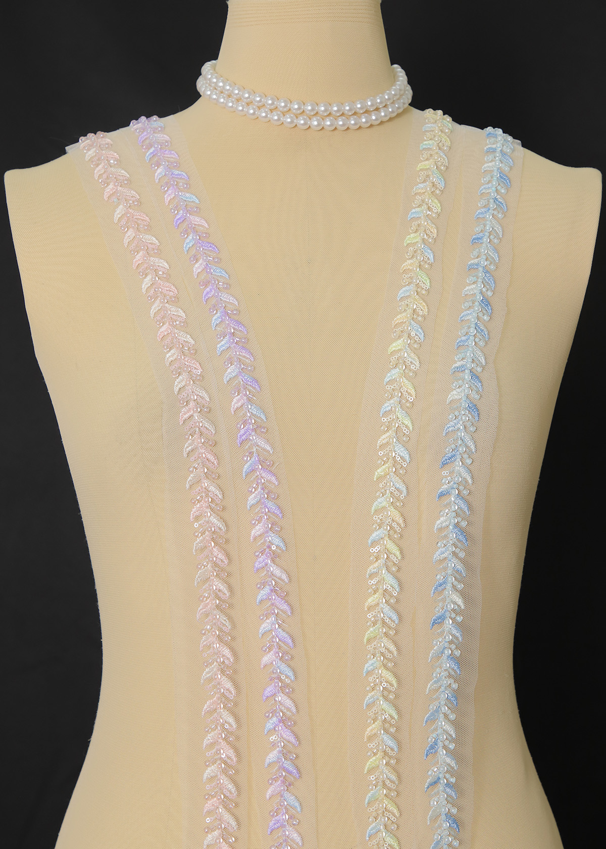 Yanzi lace bead trim (YZM151)