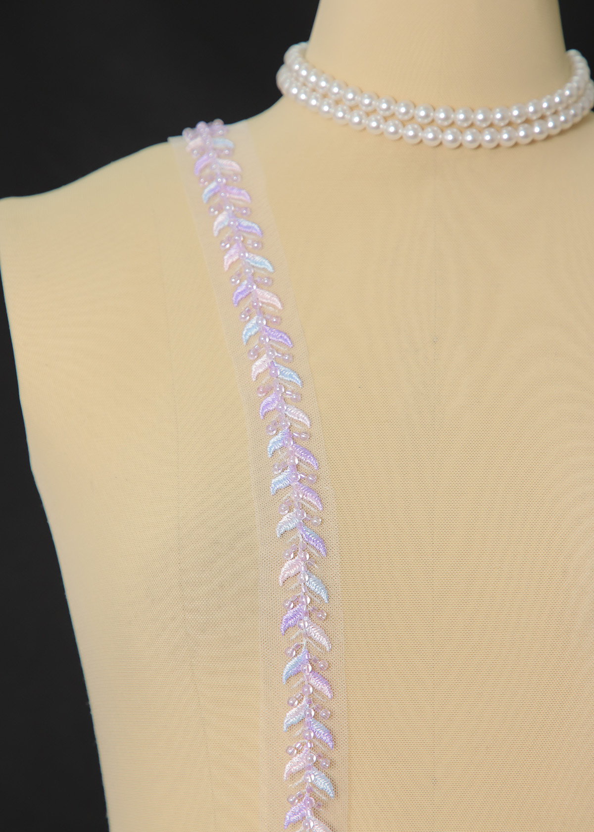 Yanzi lace bead trim (YZM151)