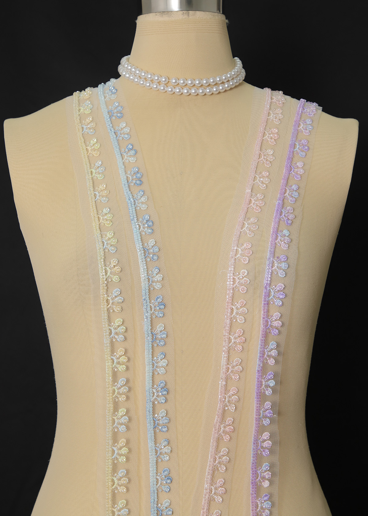 Yanzi lace bead trim (YZM144)