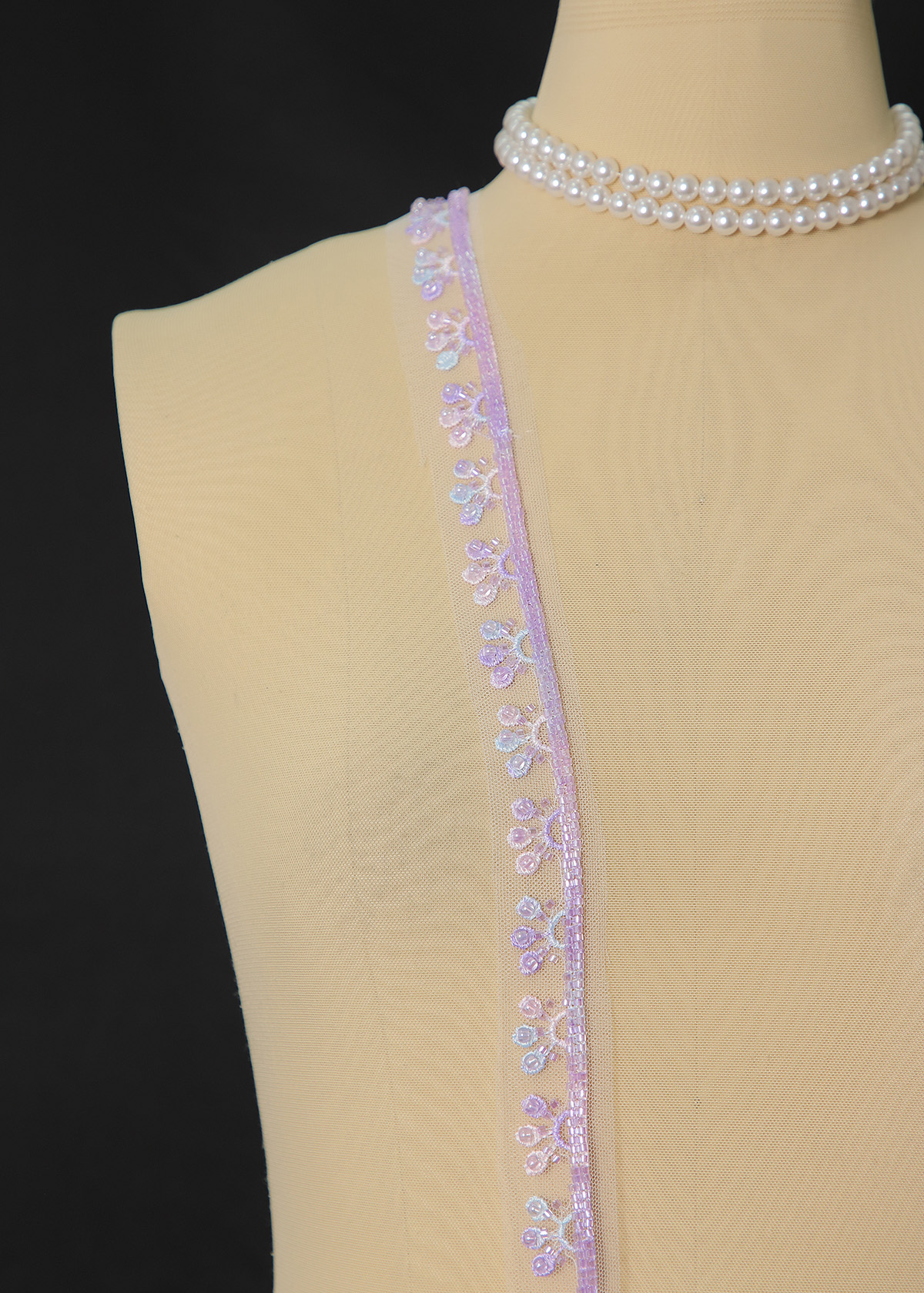 Yanzi lace bead trim (YZM144)