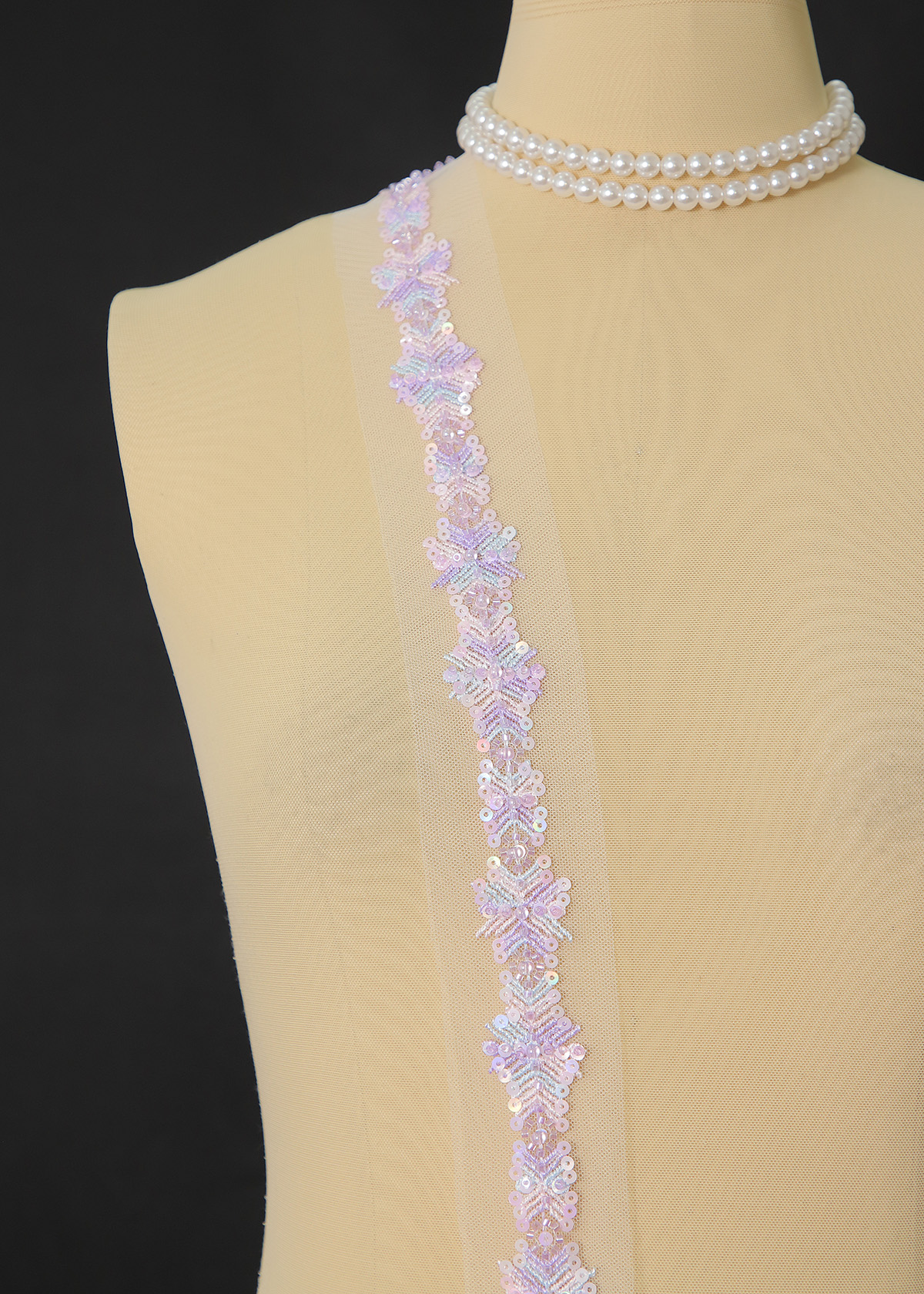 Yanzi lace bead trim (YZM154)