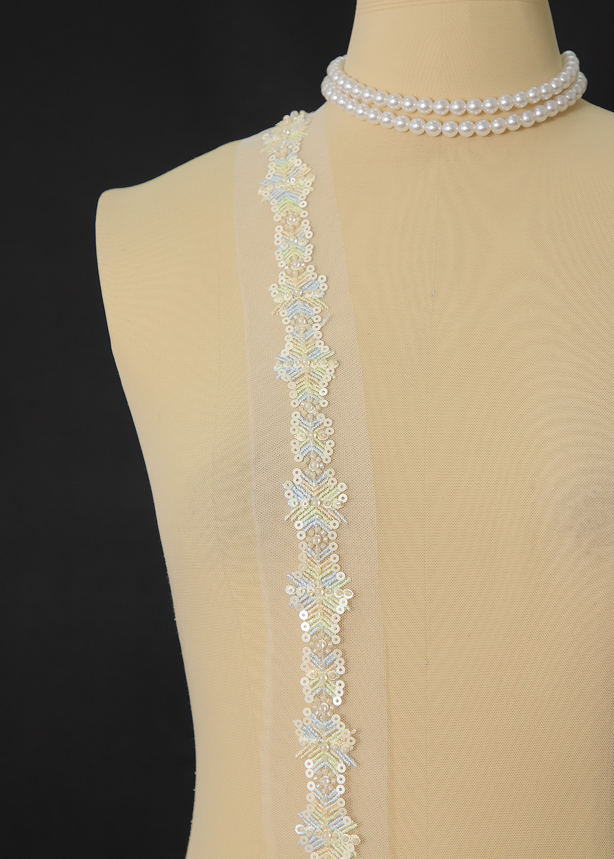 Yanzi lace bead trim (YZM154)