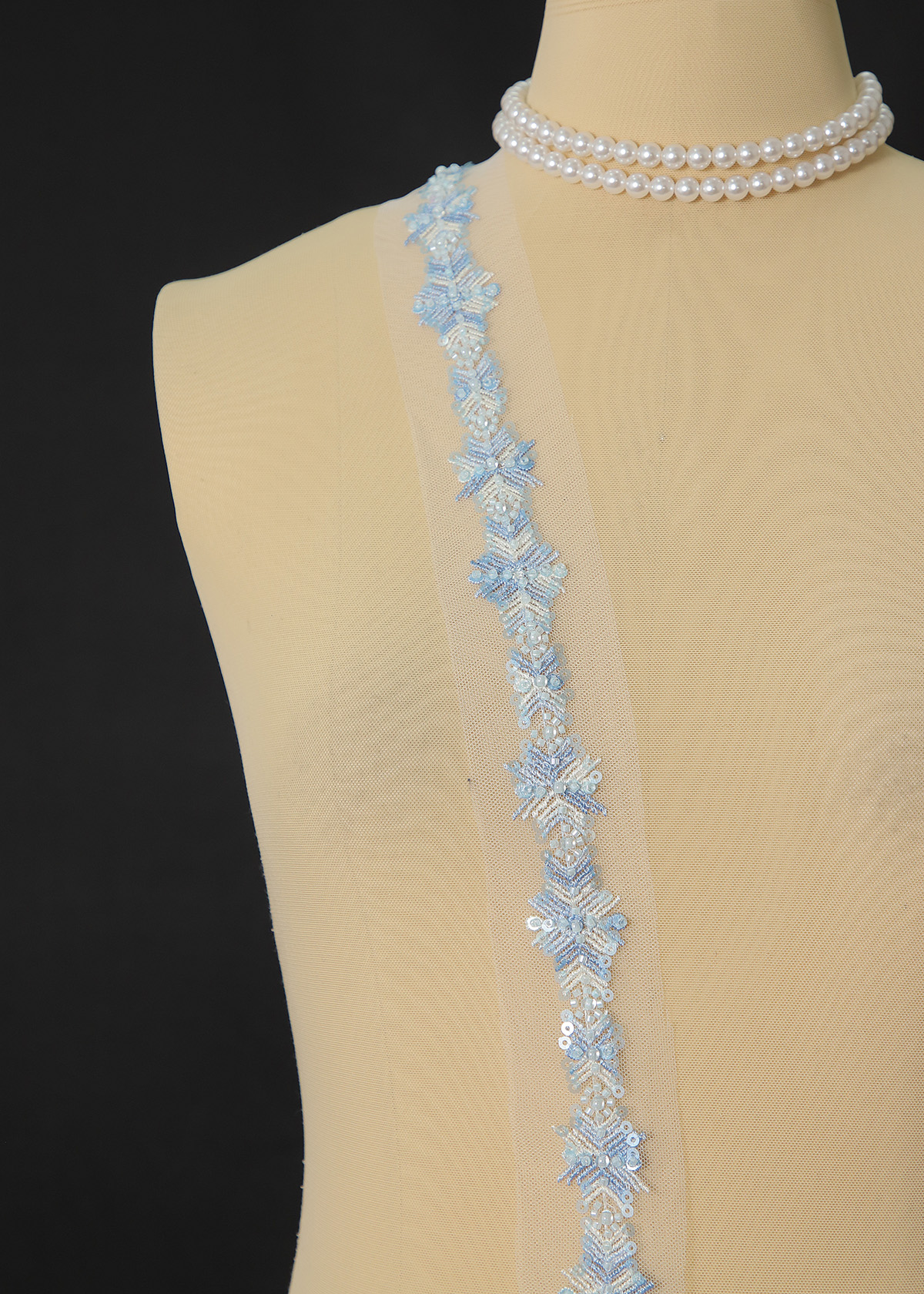 Yanzi lace bead trim (YZM154)
