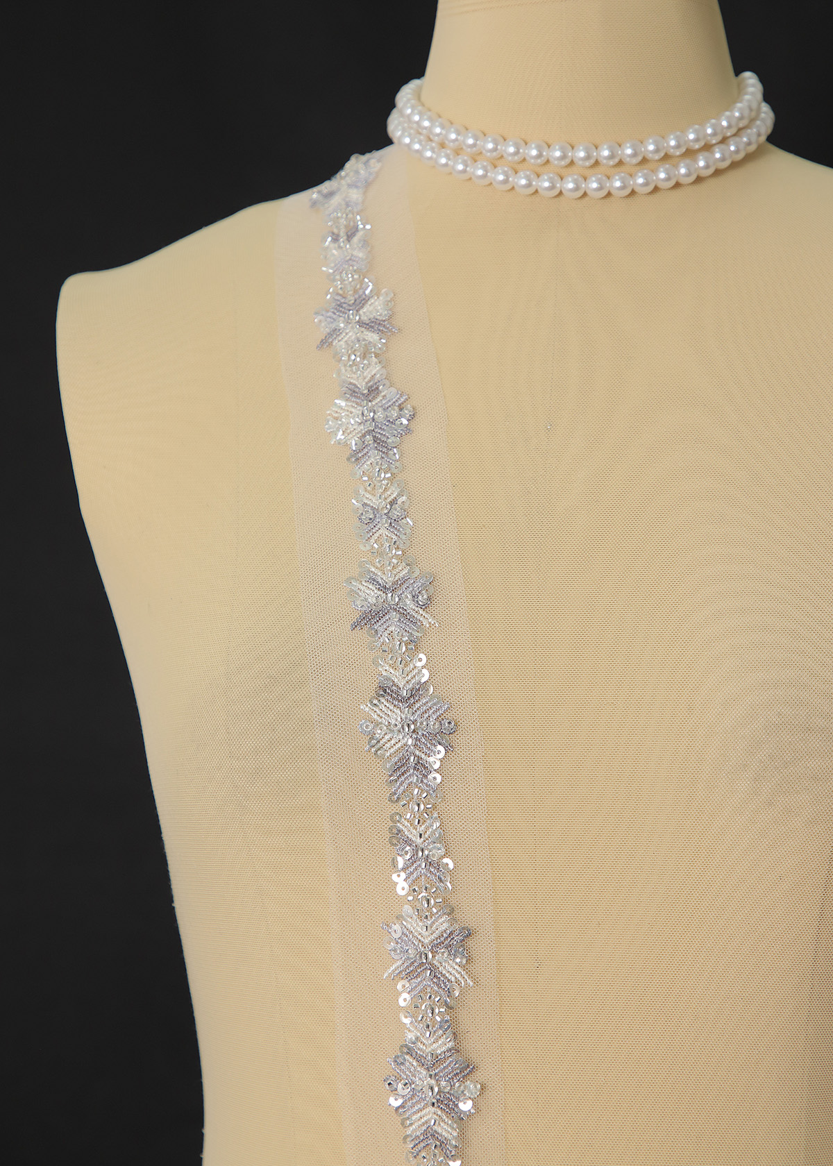 Yanzi lace bead trim (YZM154)
