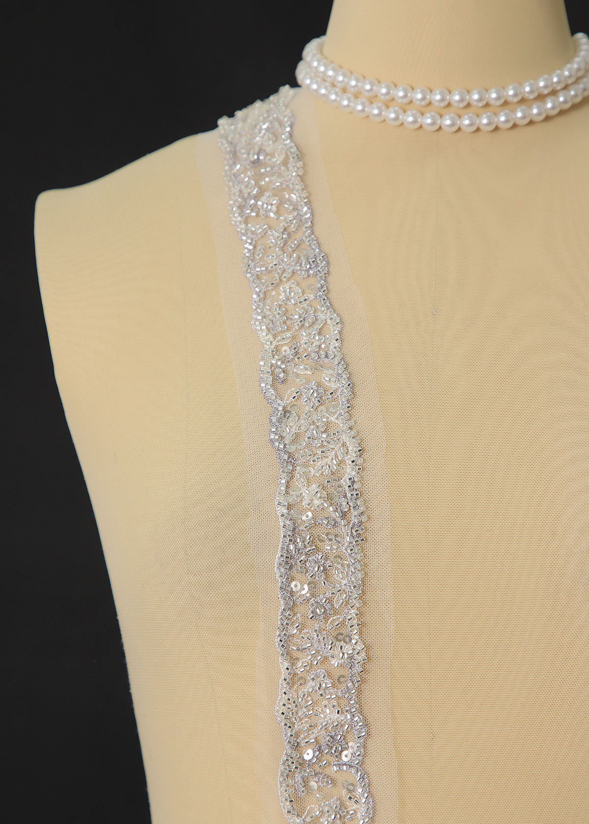 Yanzi lace bead trim (YZM142)