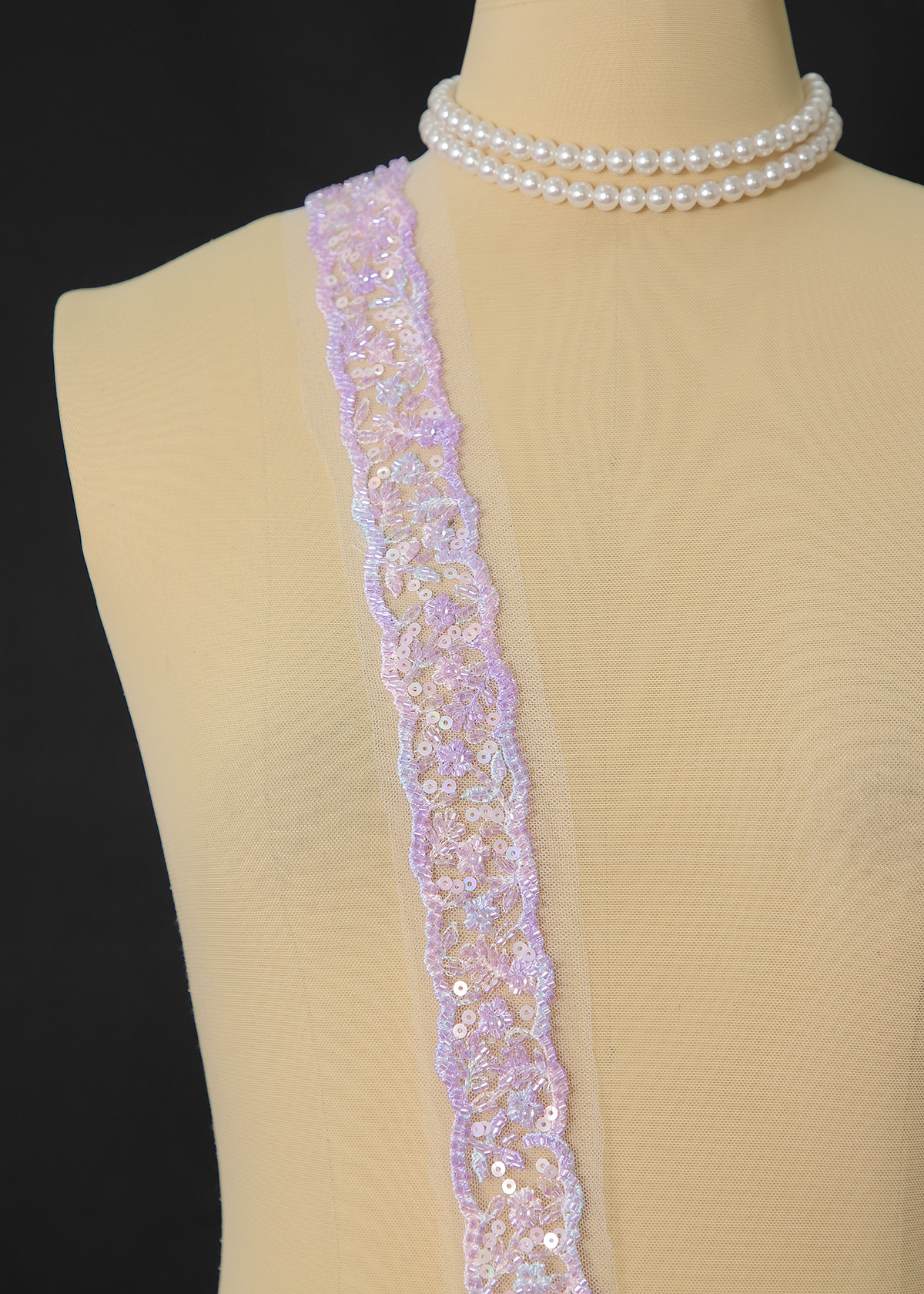 Yanzi lace bead trim (YZM142)