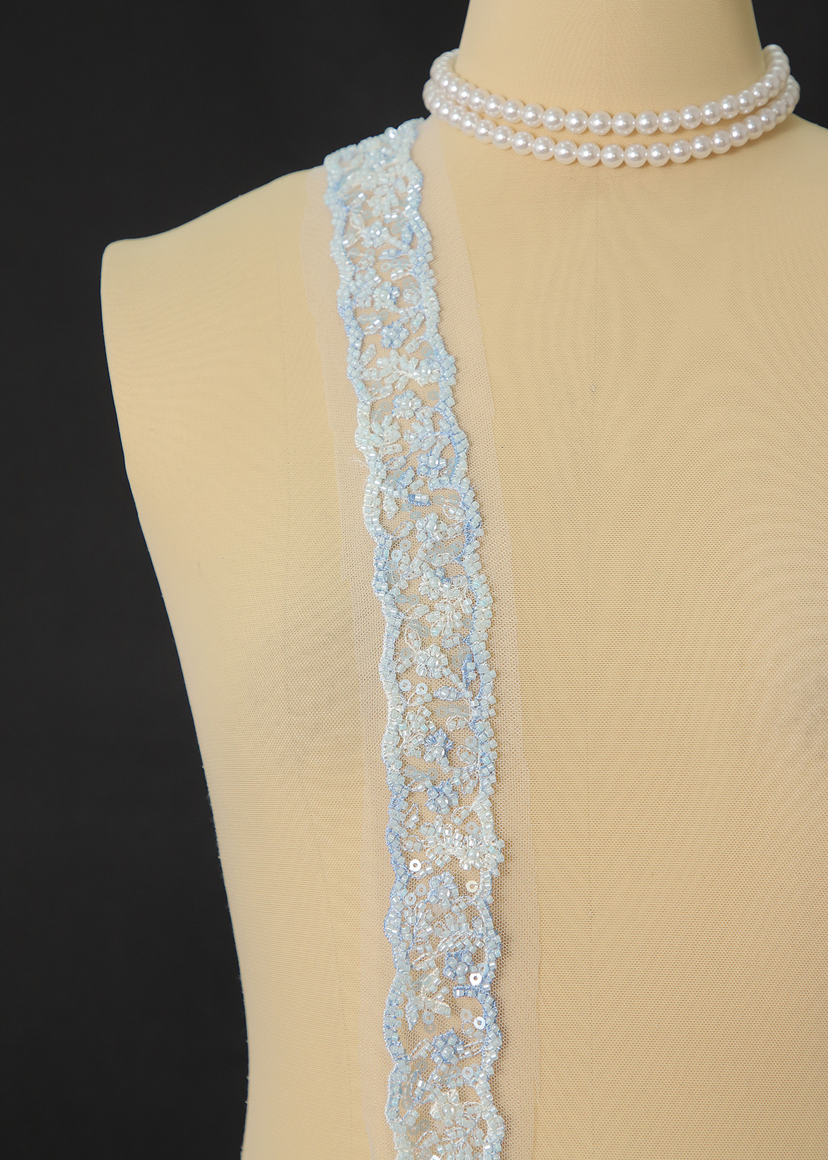 Yanzi lace bead trim (YZM142)