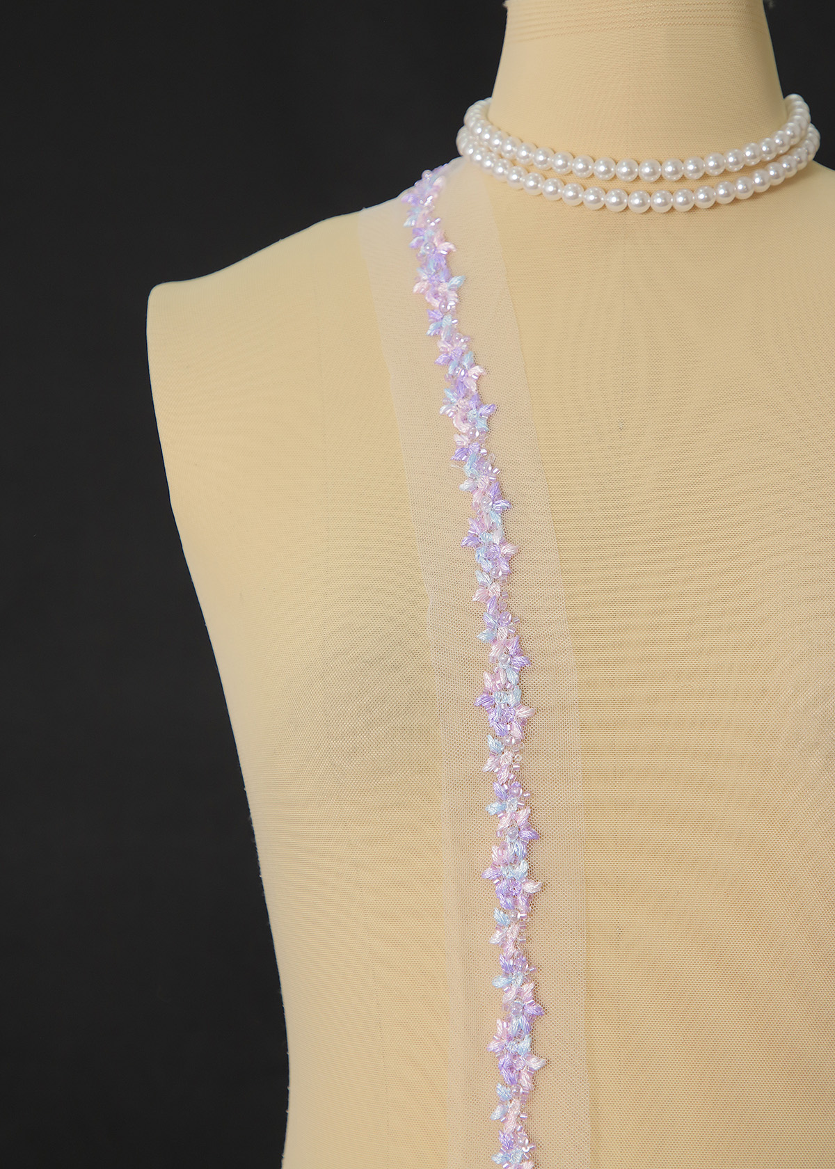Yanzi lace bead trim (YZM156)