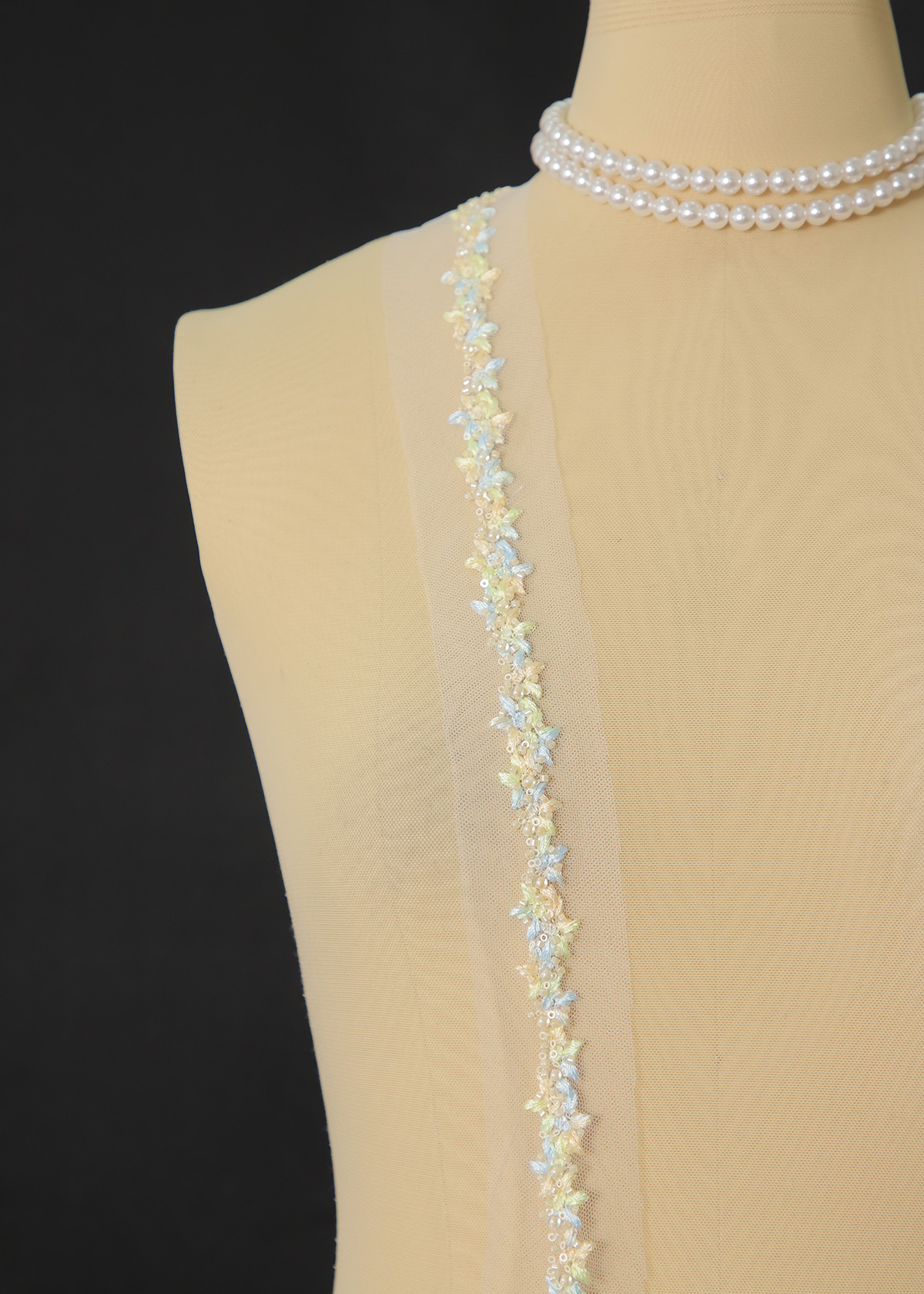 Yanzi lace bead trim (YZM156)