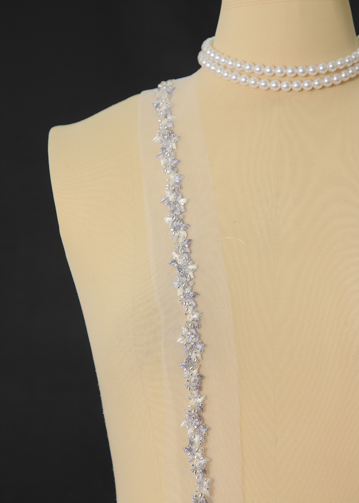 Yanzi lace bead trim (YZM156)