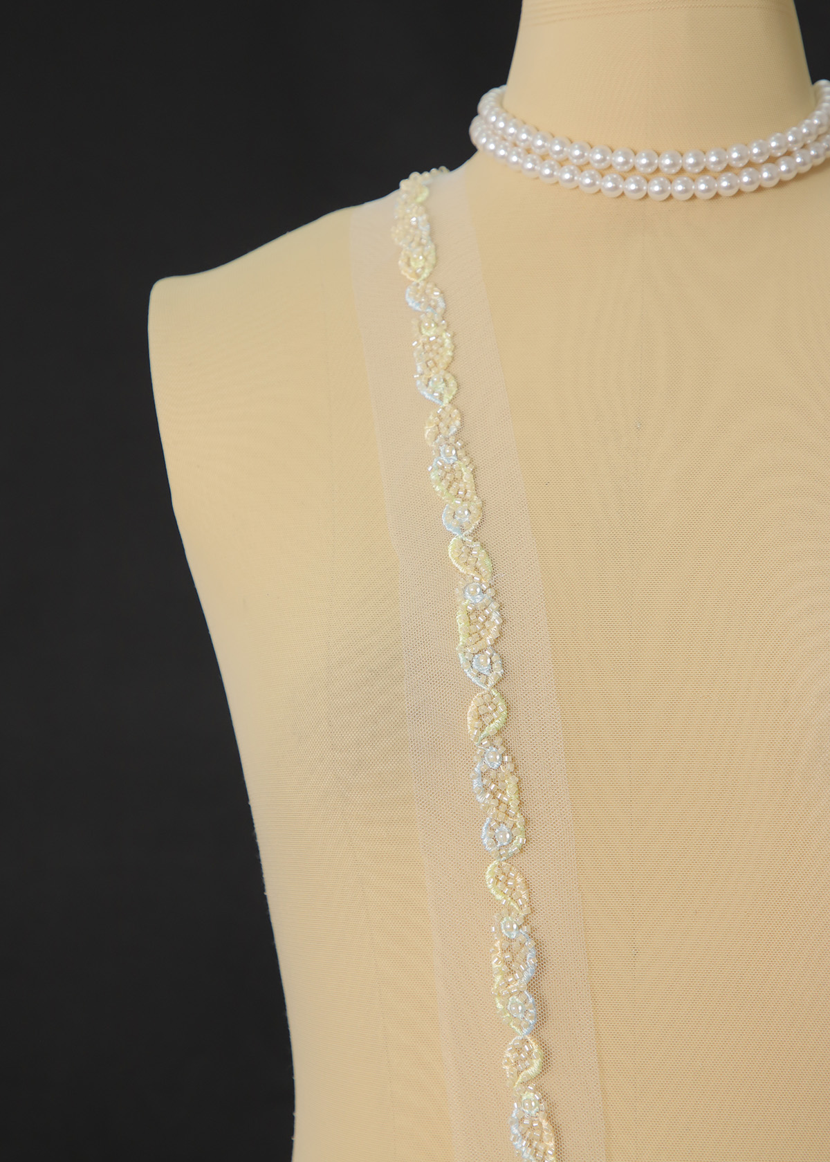 Yanzi lace bead trim (YZM153)