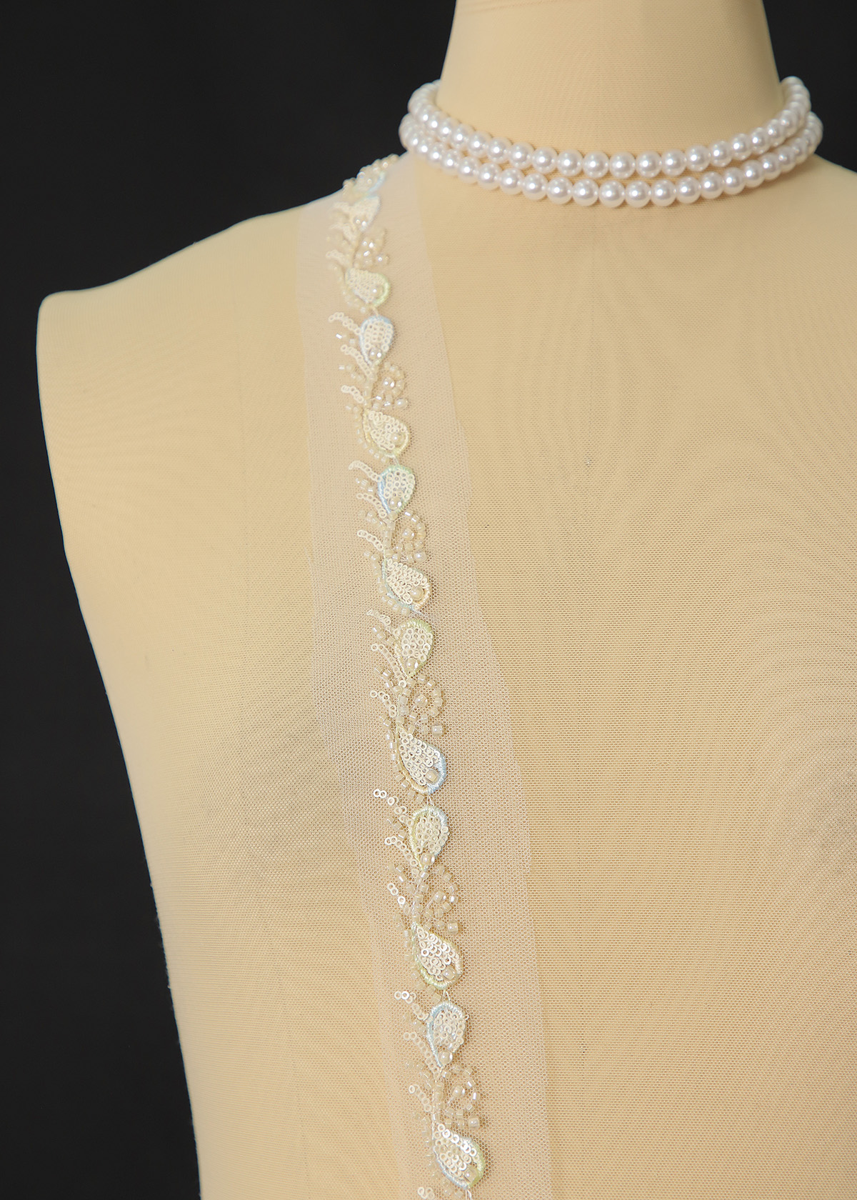 Yanzi lace bead trim (YZM143)