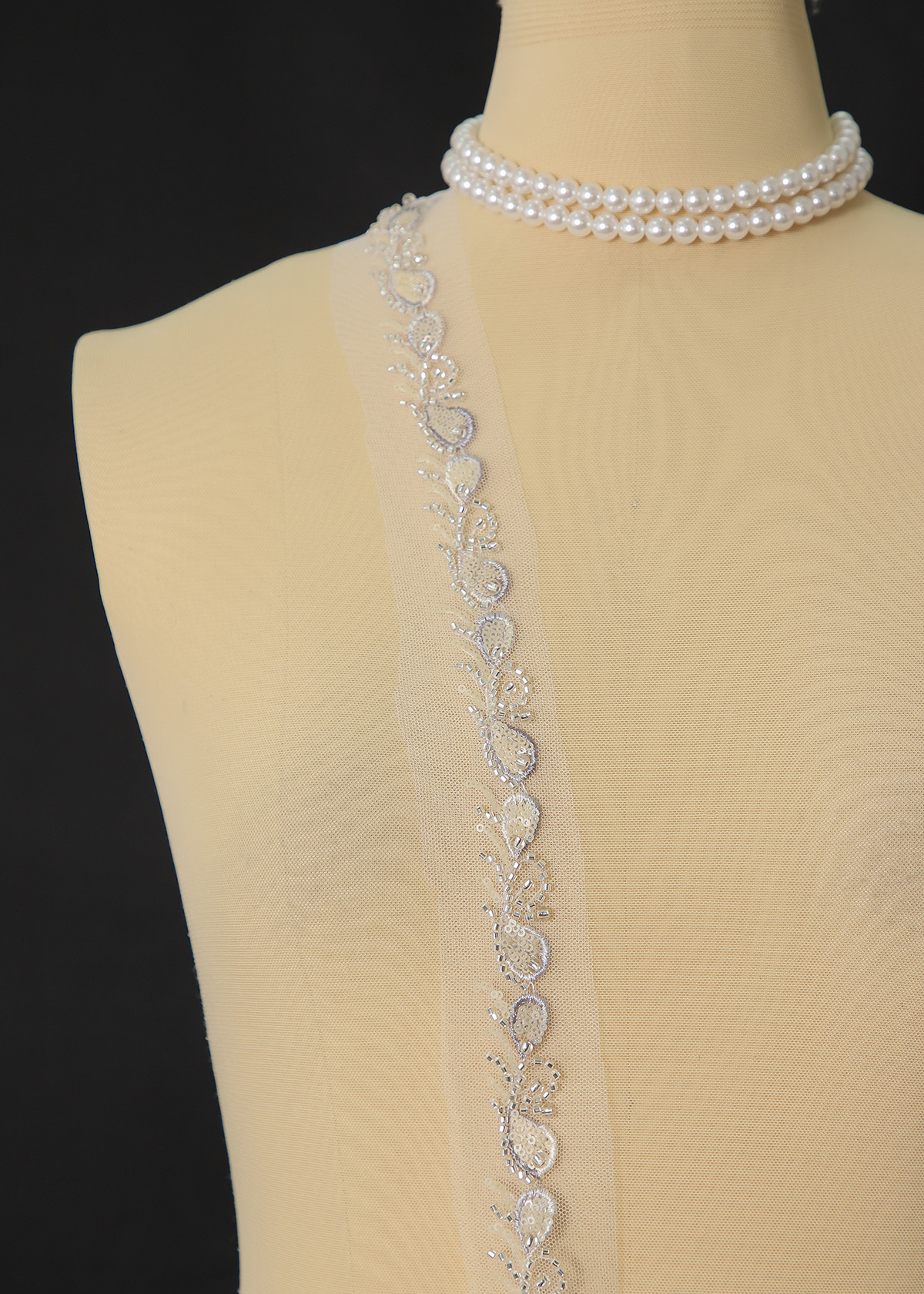 Yanzi lace bead trim (YZM143)