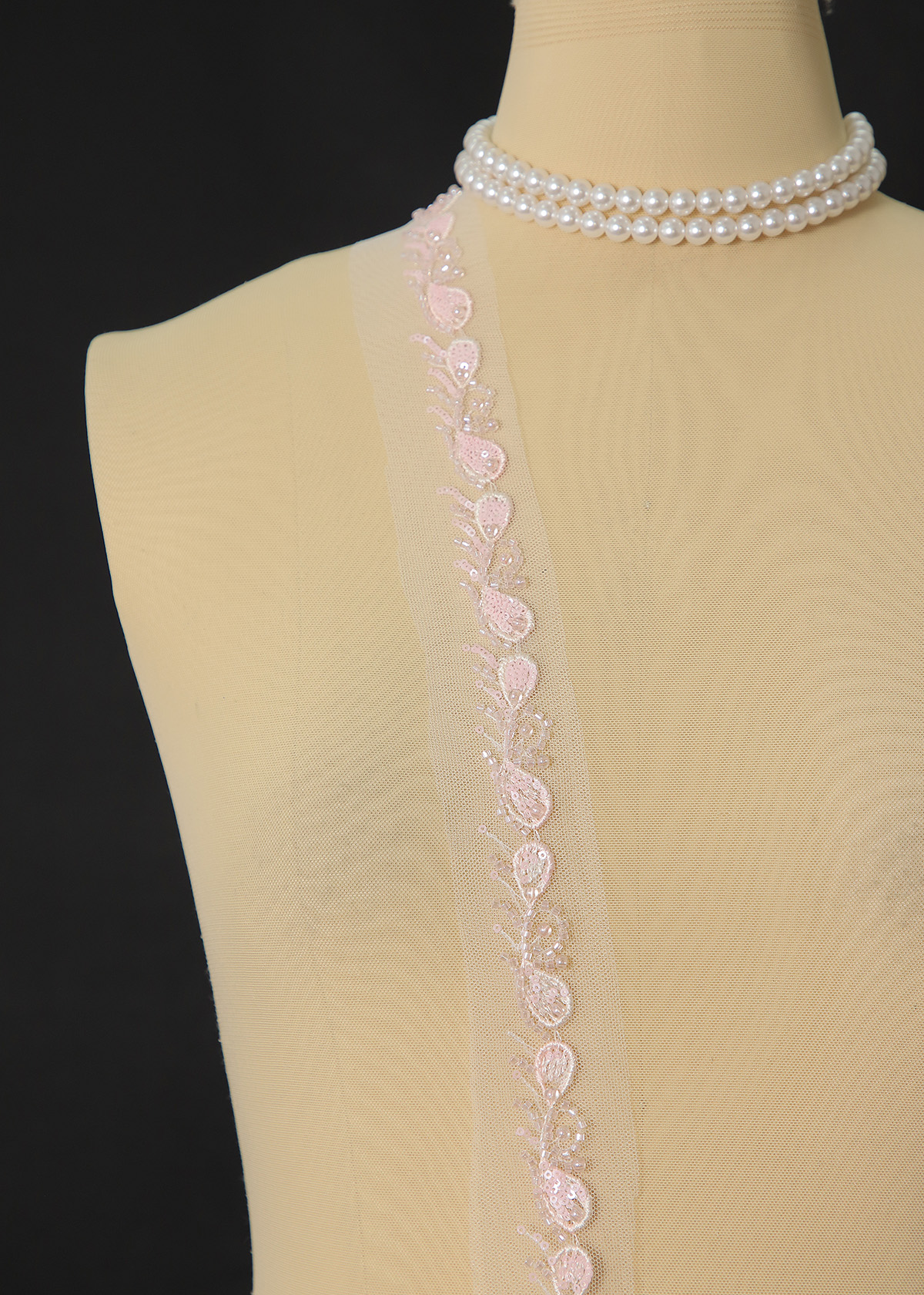 Yanzi lace bead trim (YZM143)