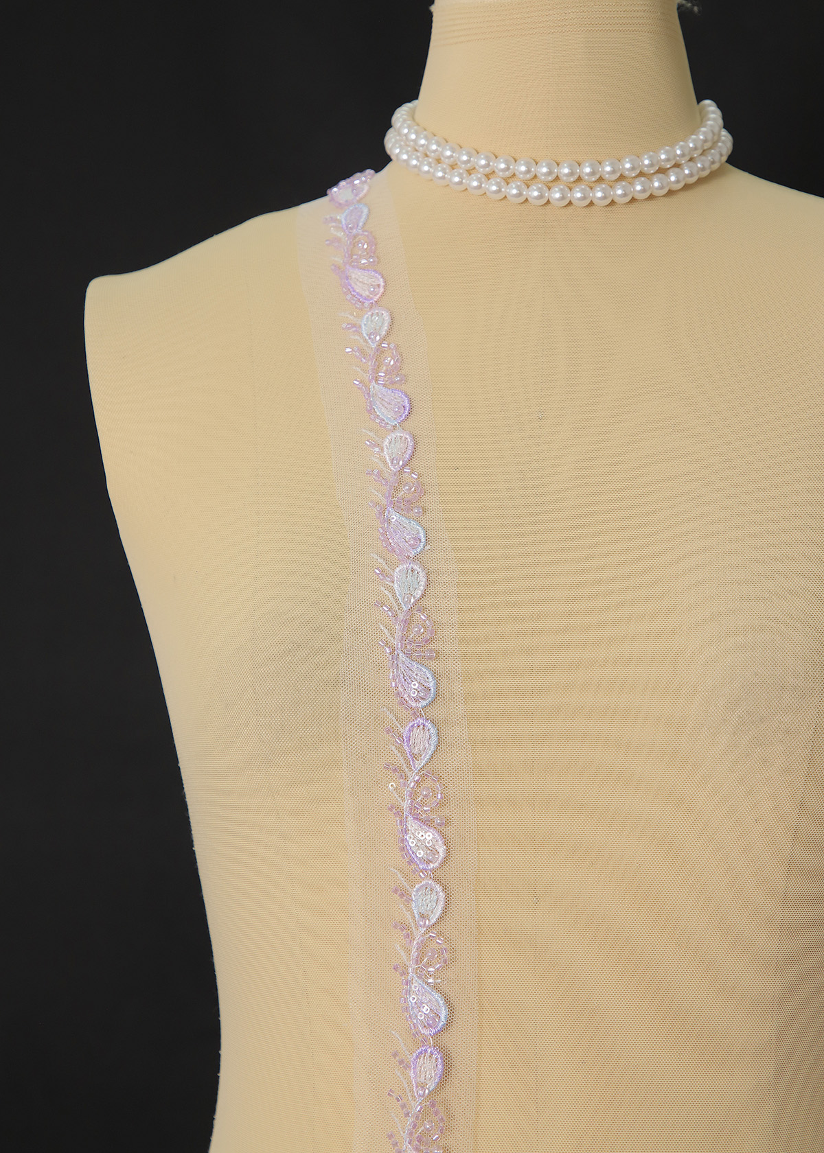Yanzi lace bead trim (YZM143)