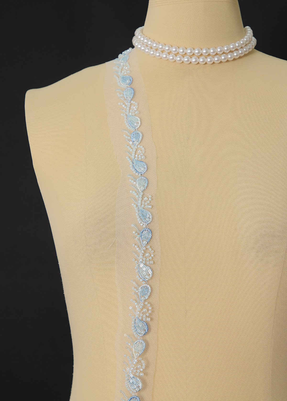 Yanzi lace bead trim (YZM143)